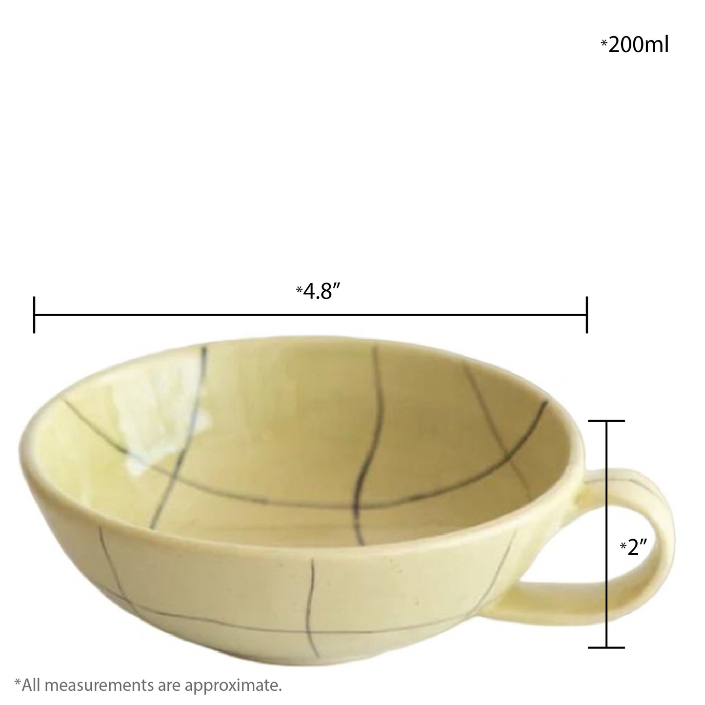 Chauko Teacups, Olive (Set of 2)