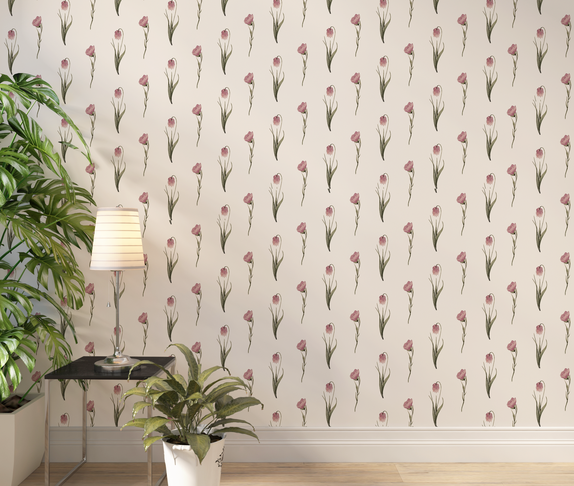 Tulip & Carnation Wallpaper