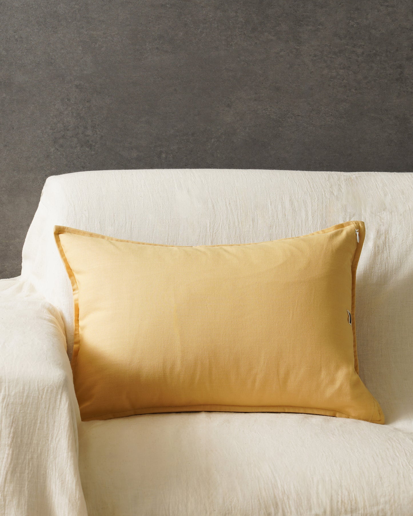 Summer Meadow Lumbar Cushion Cover, Yellow (14” X 20”)