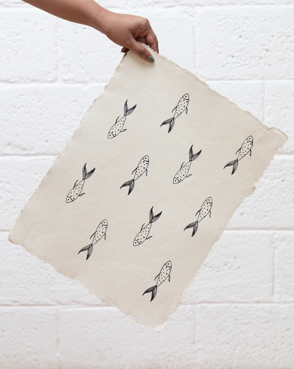 Ocean Art Print On Handmade Cotton Paper