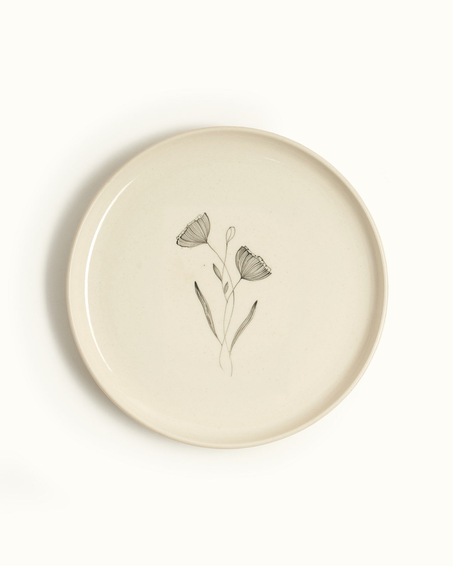 Poppy Quarter Plates (Set of 2)