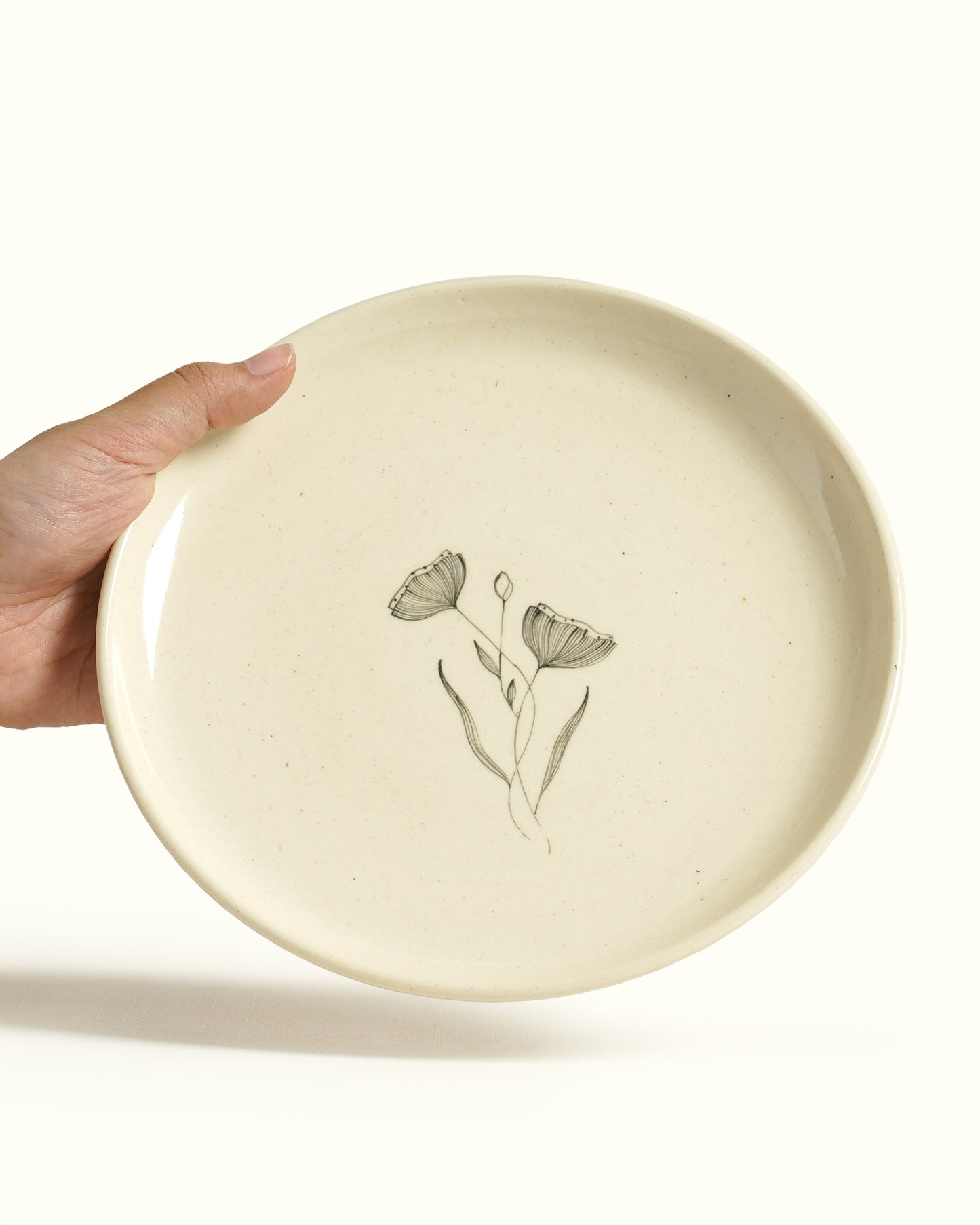 Poppy Quarter Plates (Set of 2)