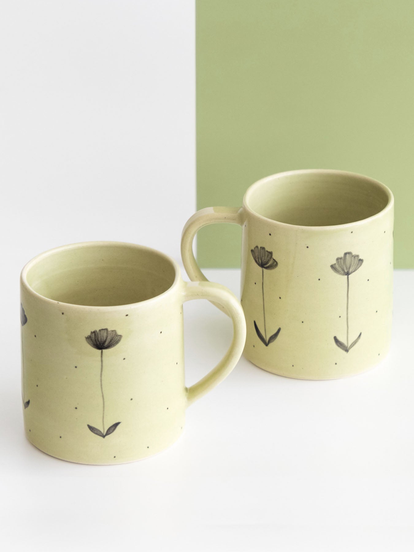 Magnolia Coffee Mug, Olive