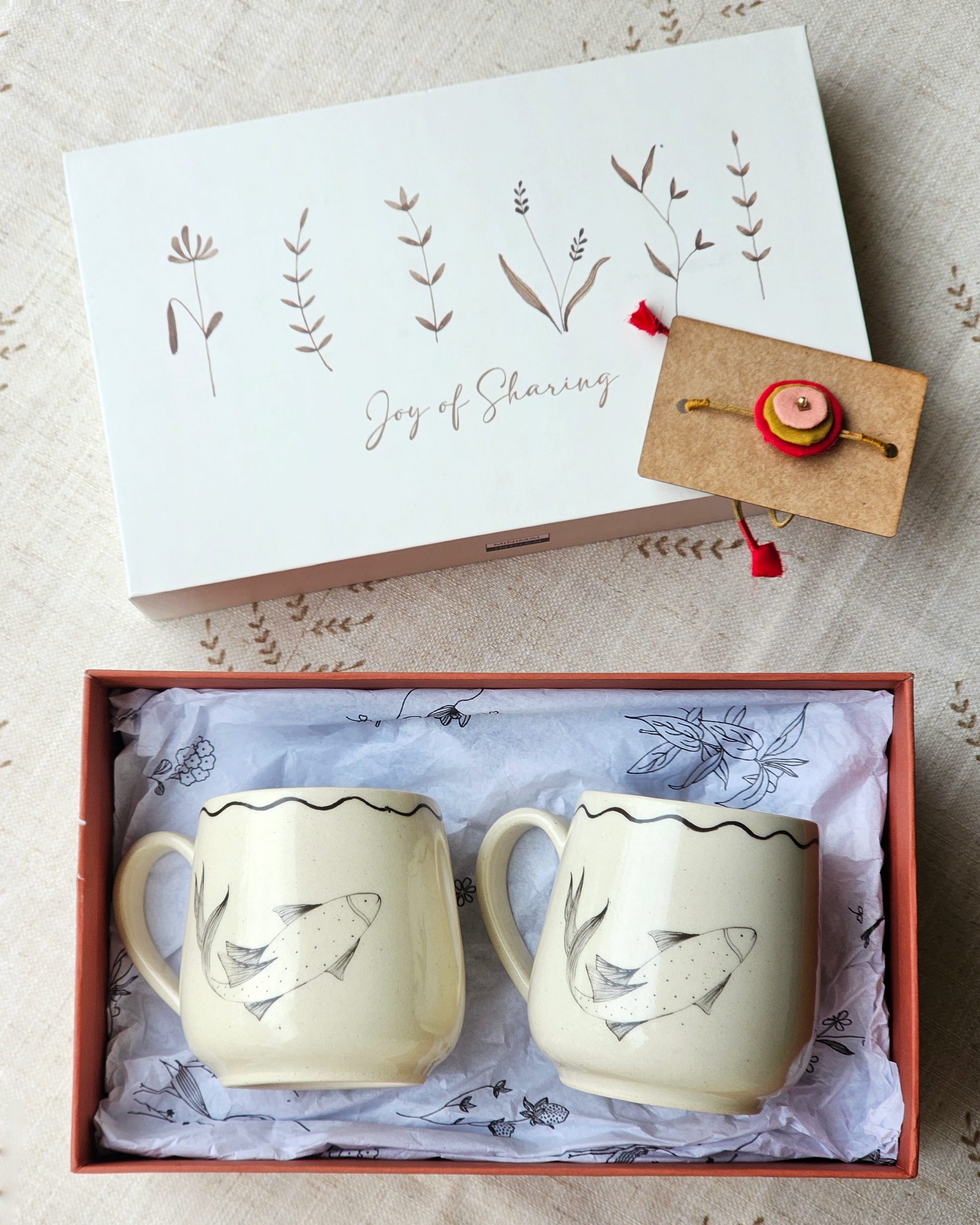 Koi Fish Coffee Mugs (Set of 2) Giftbox