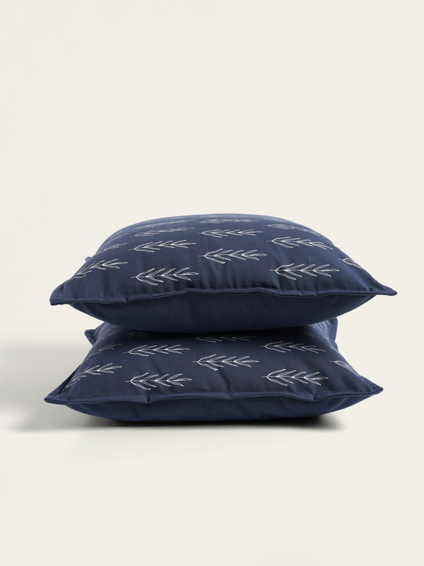 Durba Cushion Cover, Navy Blue (16” X 16”)