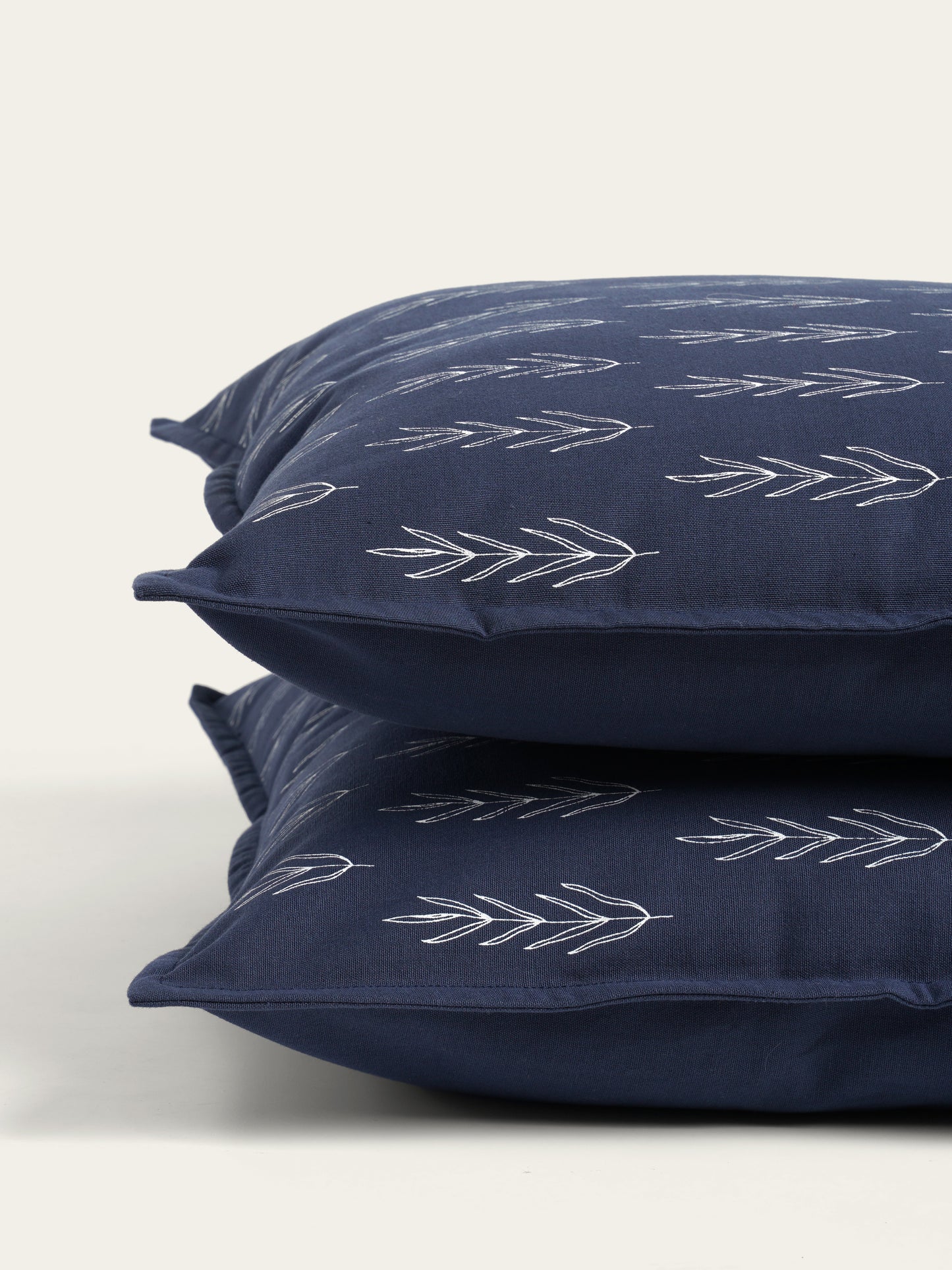 Durba Cushion Cover, Navy Blue (16” X 16”)