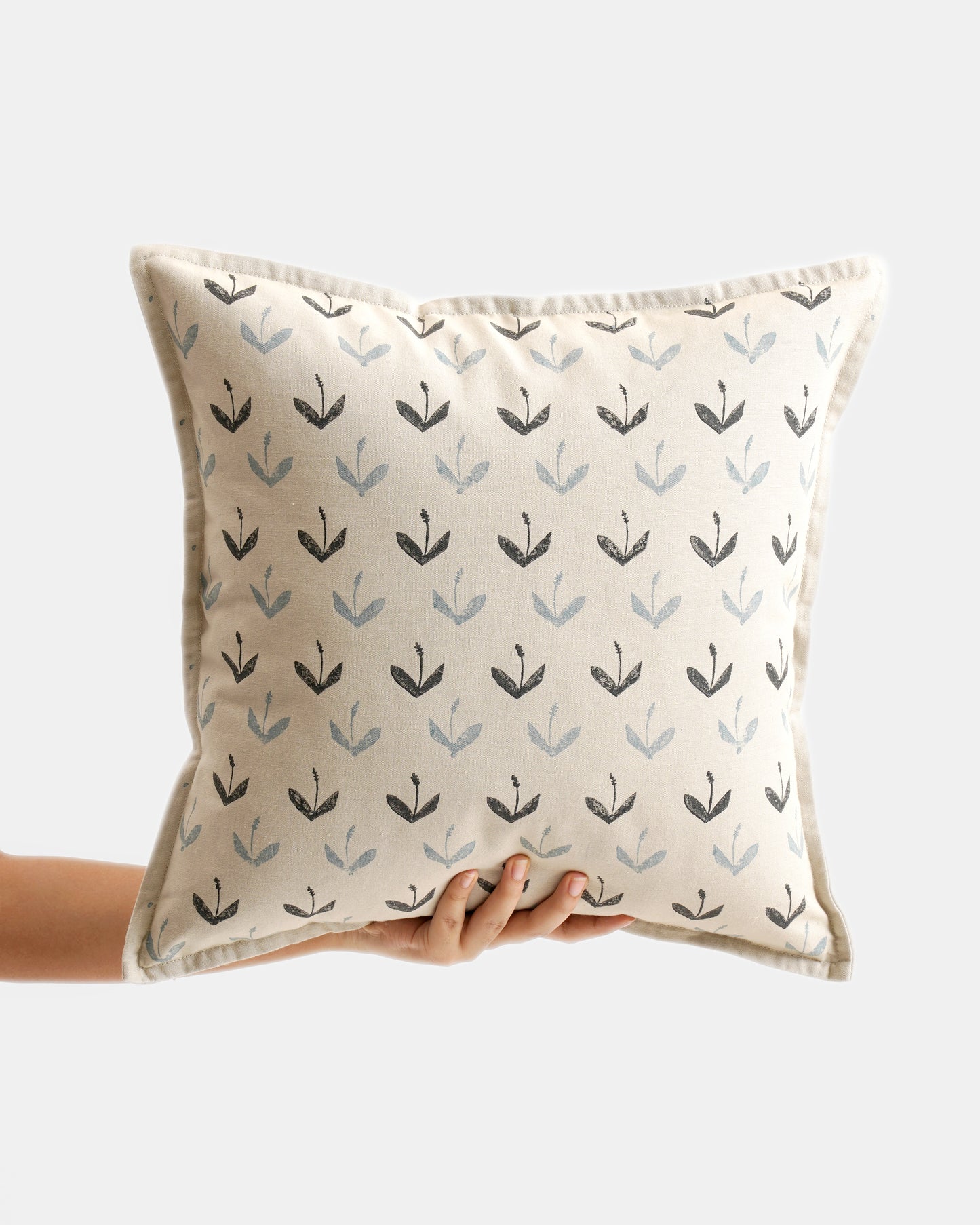 Primrose Cushion Cover ,Blue (16” X 16”)