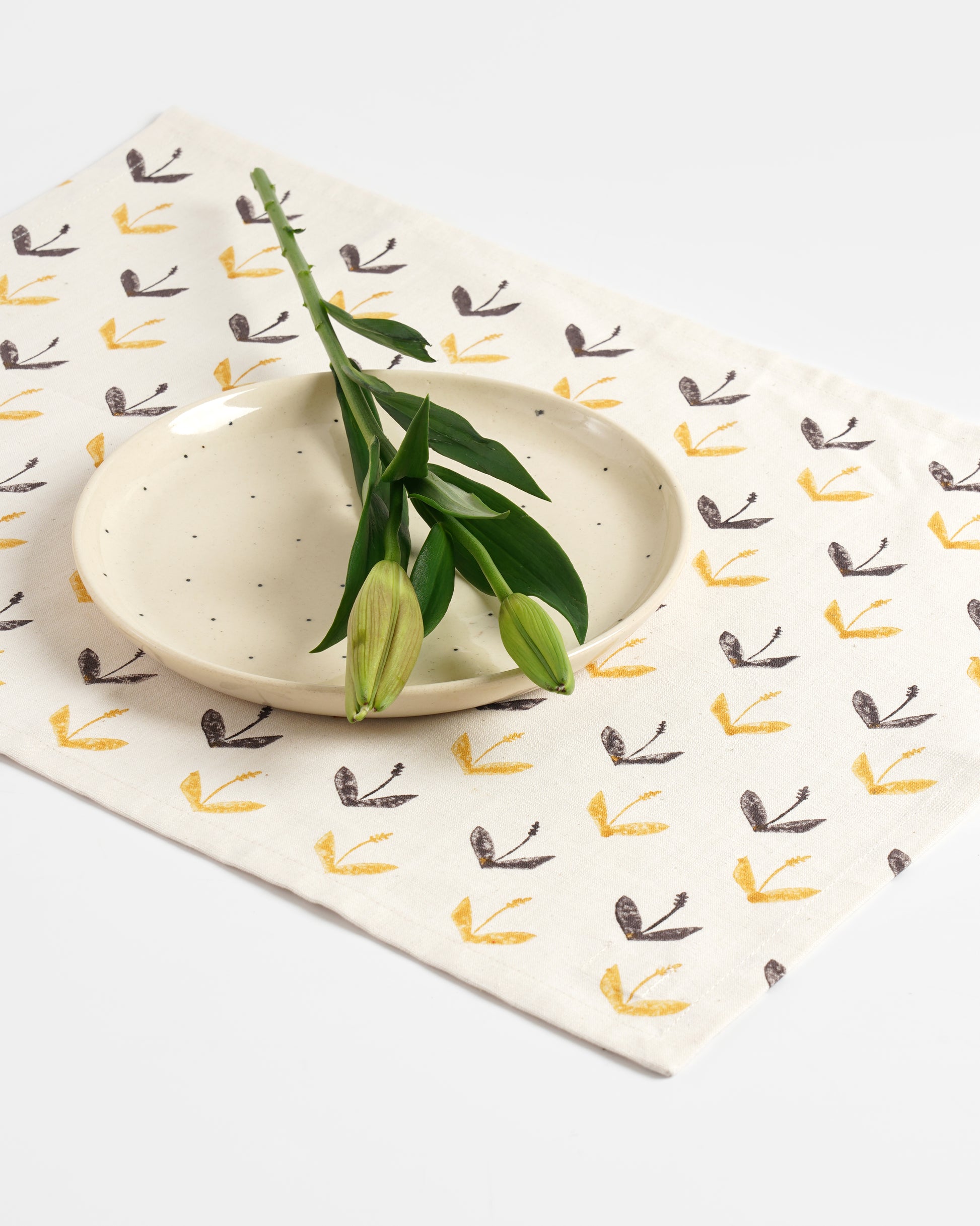Primrose Tablemats, Mustard ( Set of 2 )