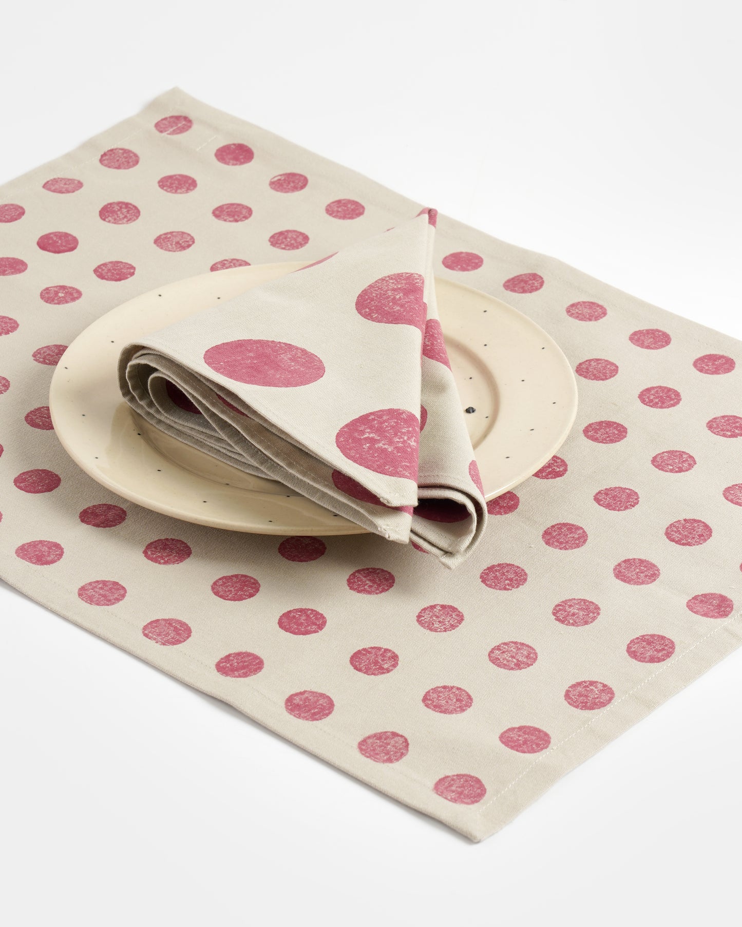 Moon Tablemats ,Fuschia ( Set of 2 )