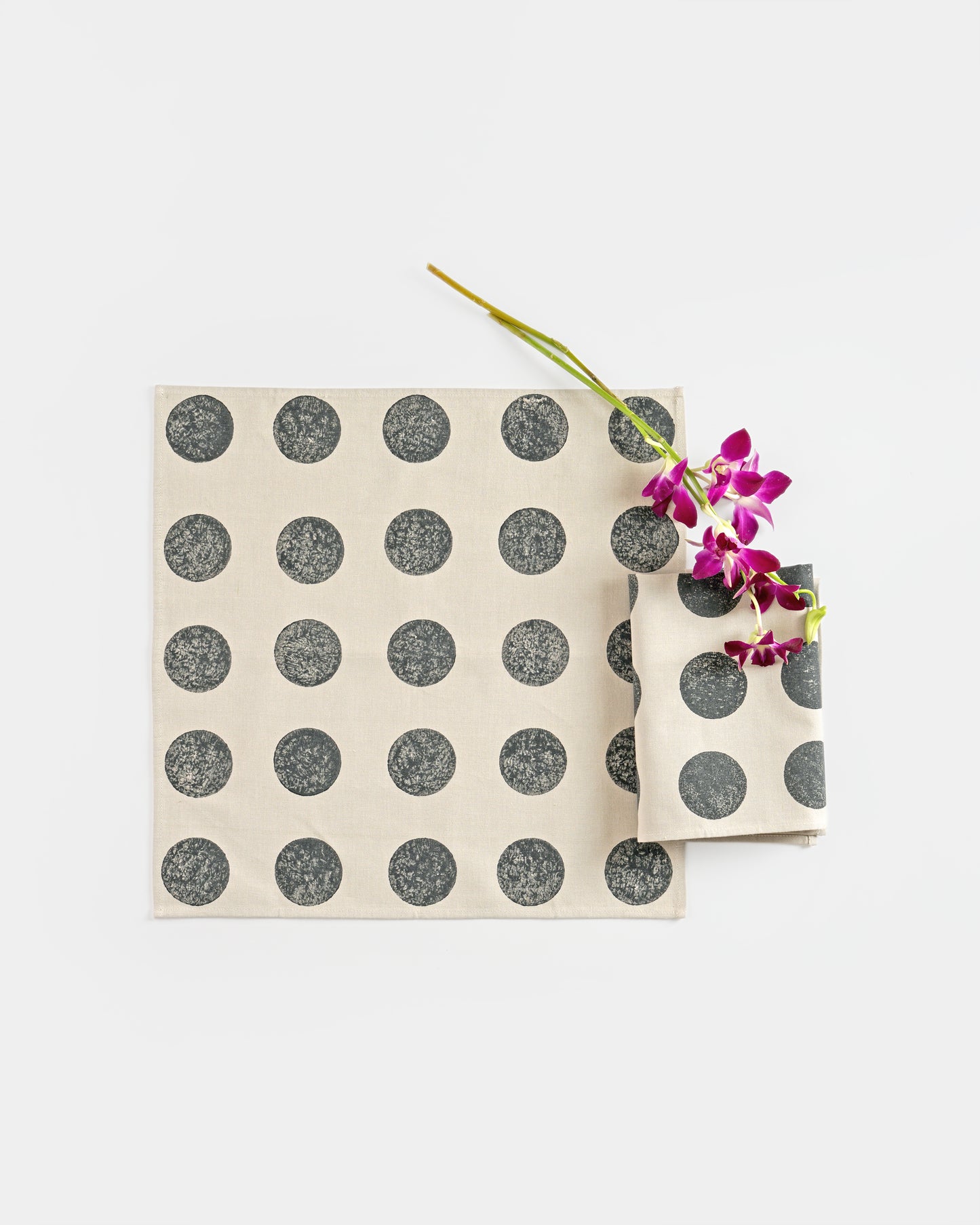 Moon Napkins, Dark Grey ( Set of 2 )
