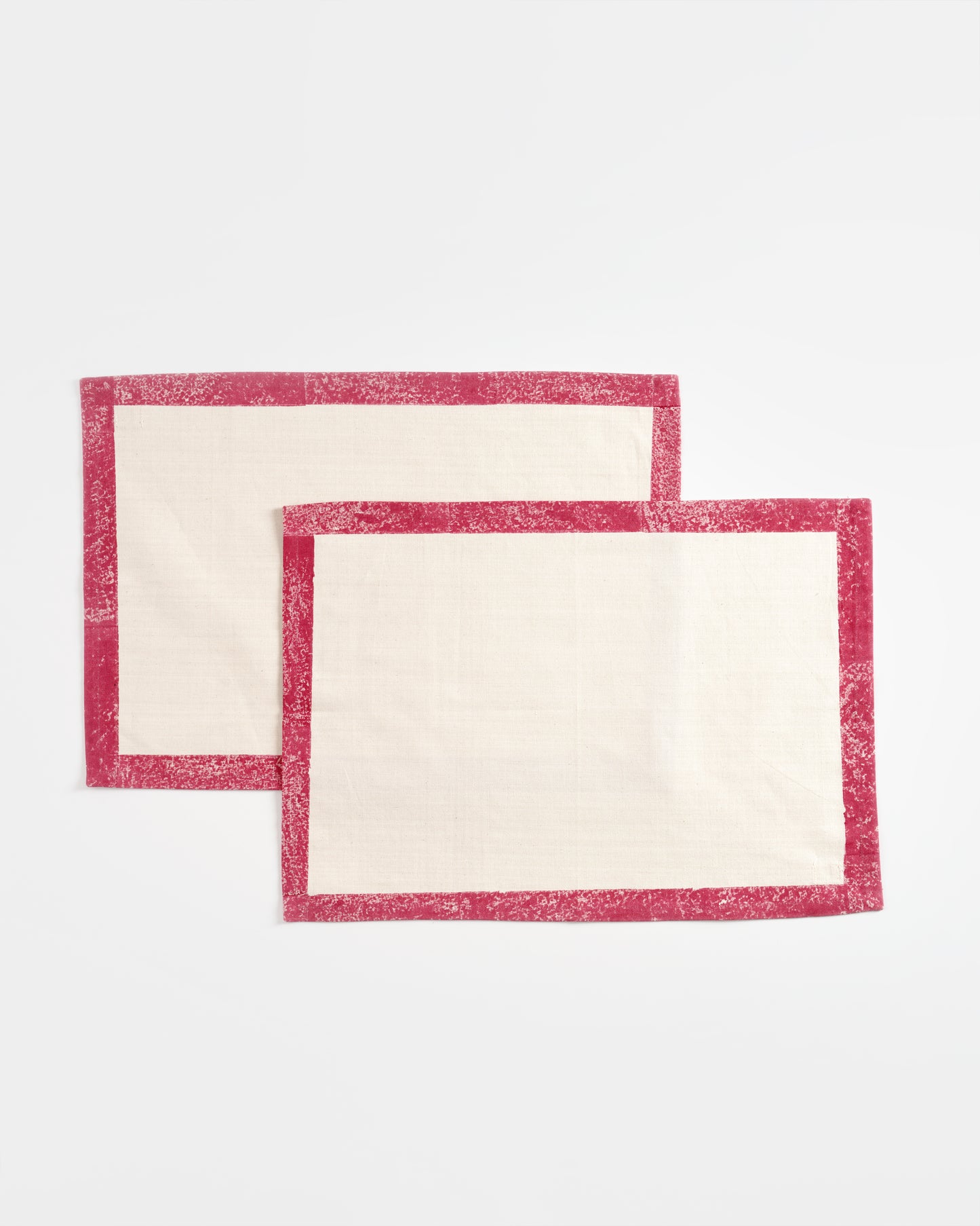 Border Tablemats ,Fuschia ( Set of 2 )