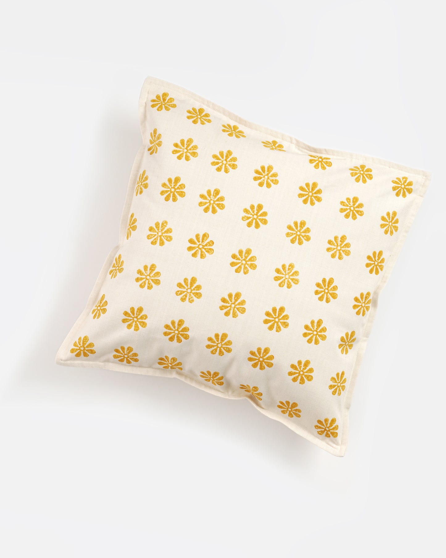 Tara Cushion Cover ,Yellow (16” X 16”)
