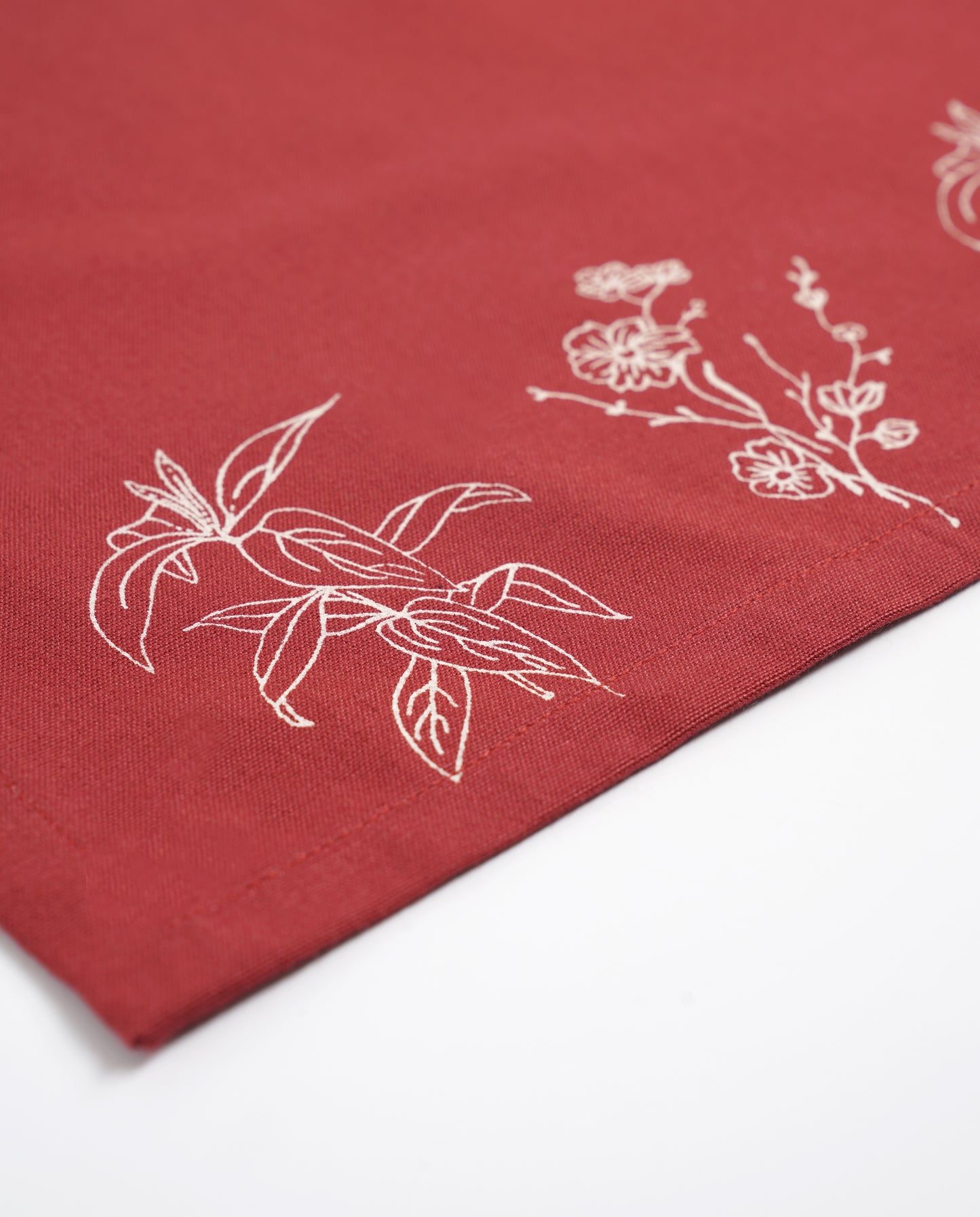 Wildflower Tablemats, Crimson Red ( Set of 2 )