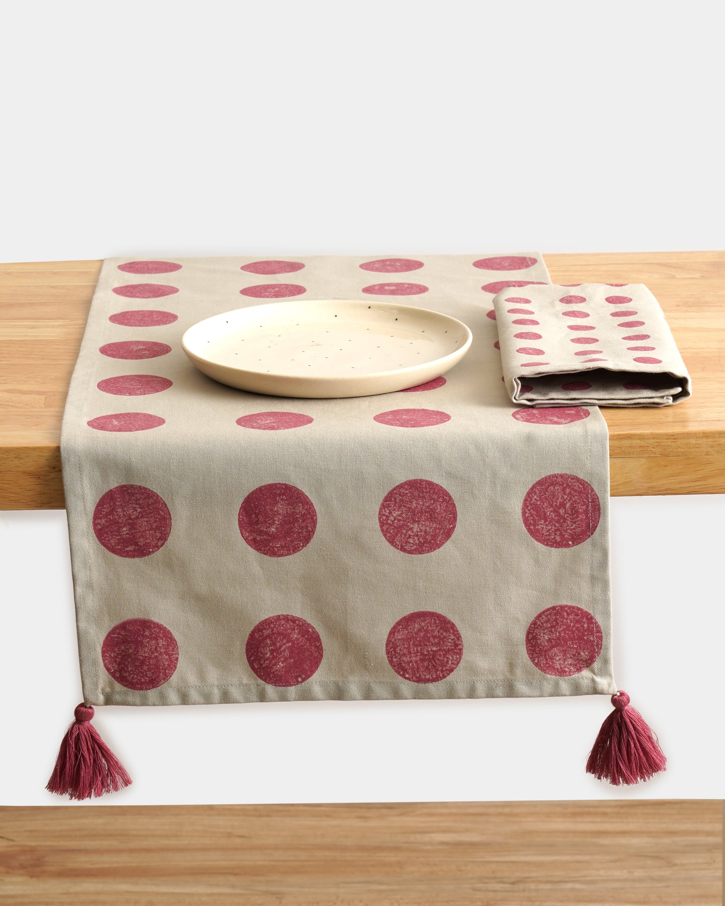Moon Table Runner ,Fushia