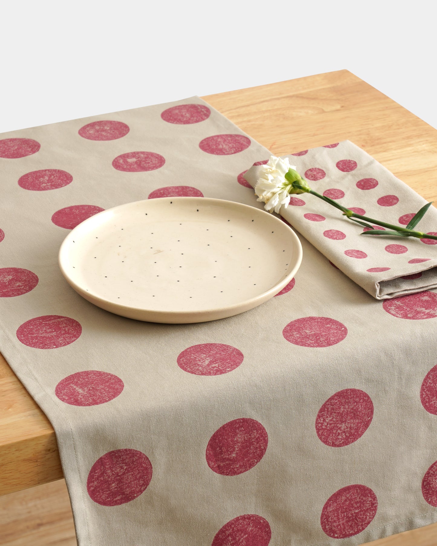 Moon Table Runner ,Fushia