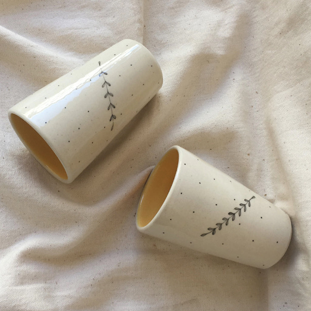 Durba Tumblers, Mustard (Set of 2)