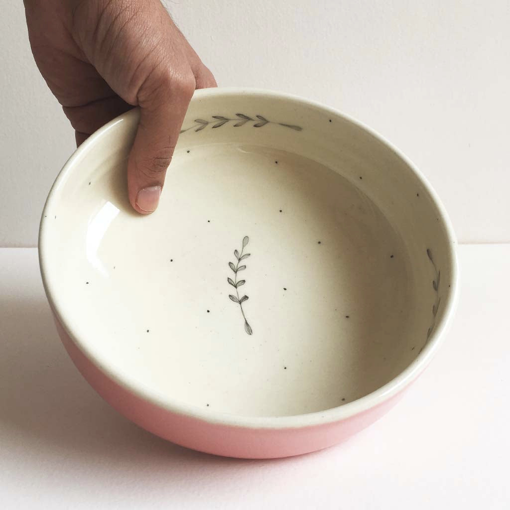 Durba Pasta Bowl, Pink