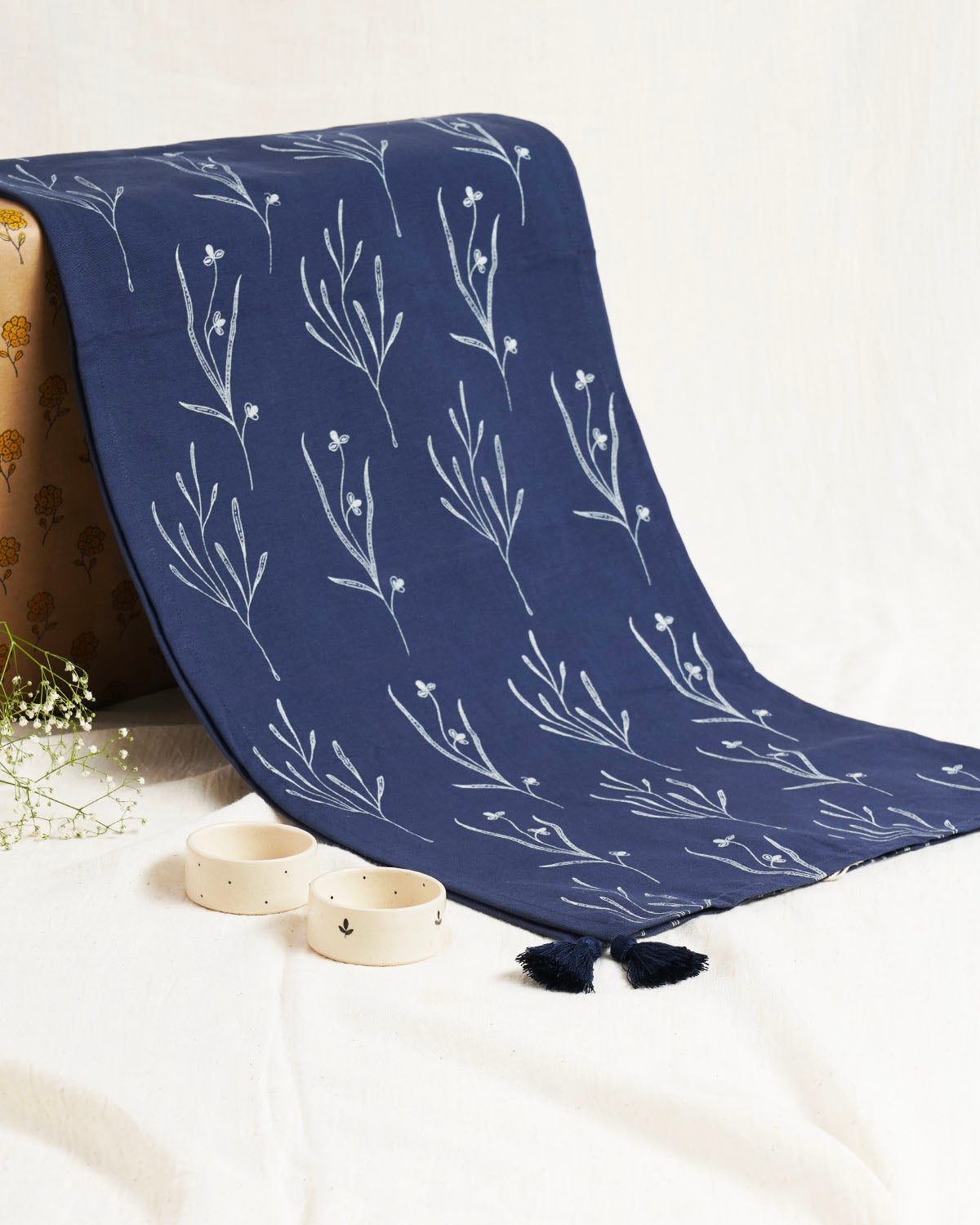 Botanical Evening Tablerunner Tealights Giftset