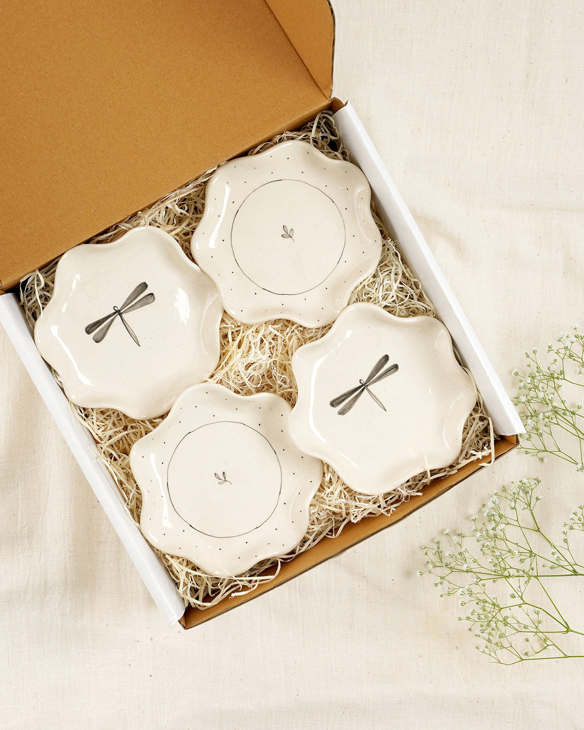 Festive Ruffle Plates Giftset