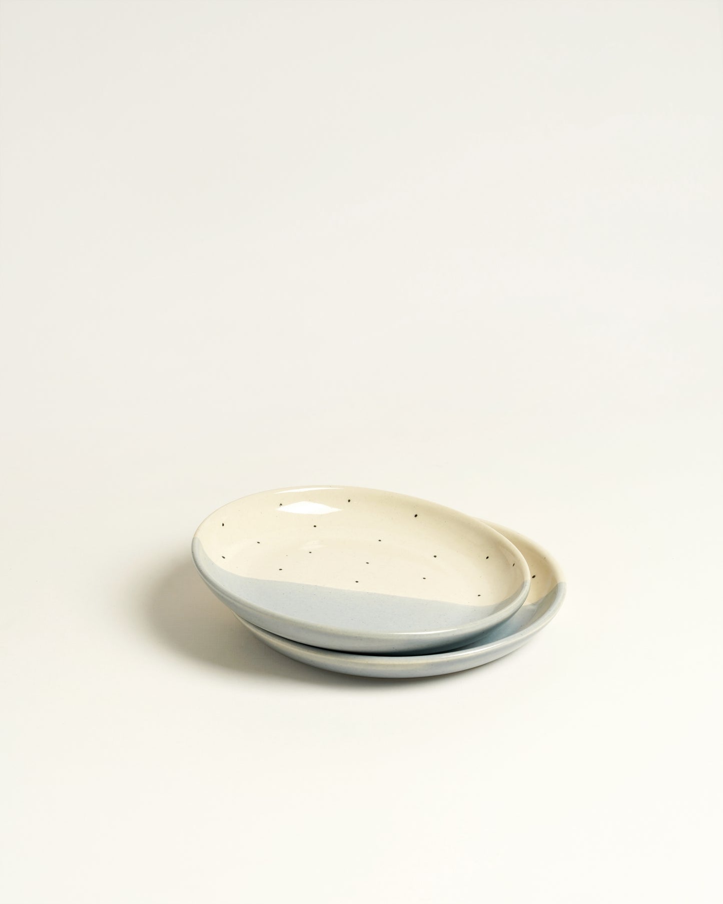 Polka Tapas Plate, Blue