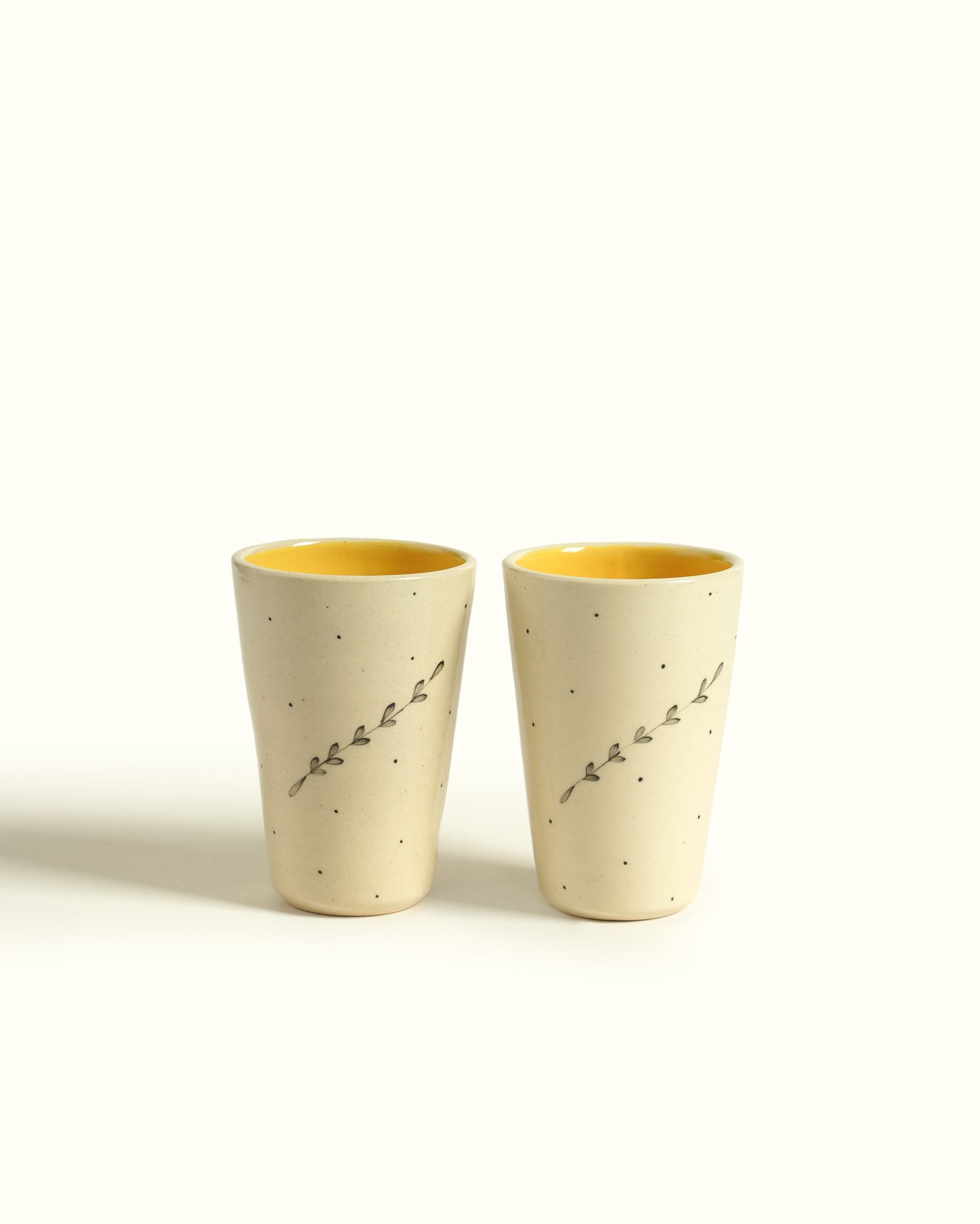 Durba Tumblers, Mustard (Set of 2)