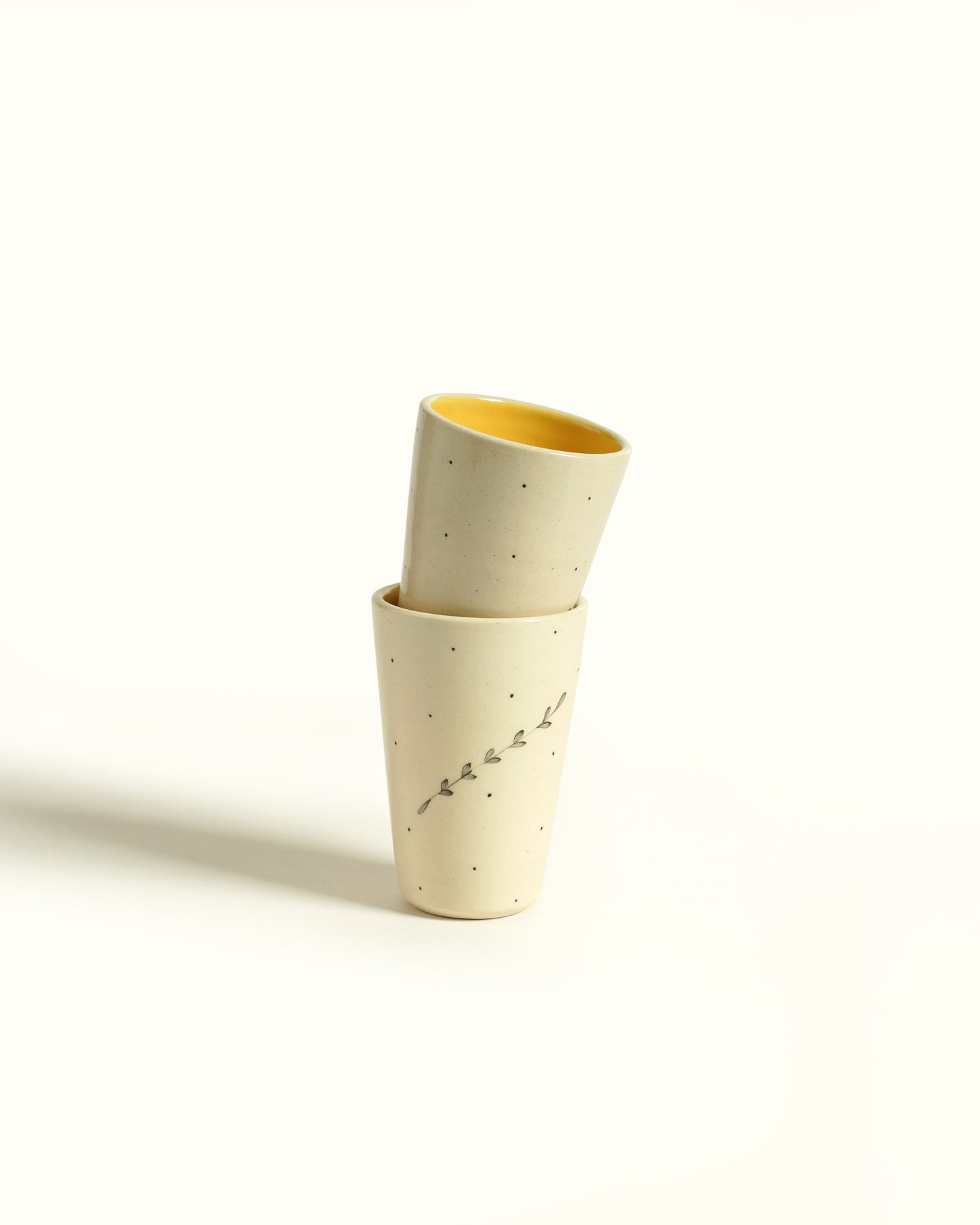 Durba Tumblers, Mustard (Set of 2)