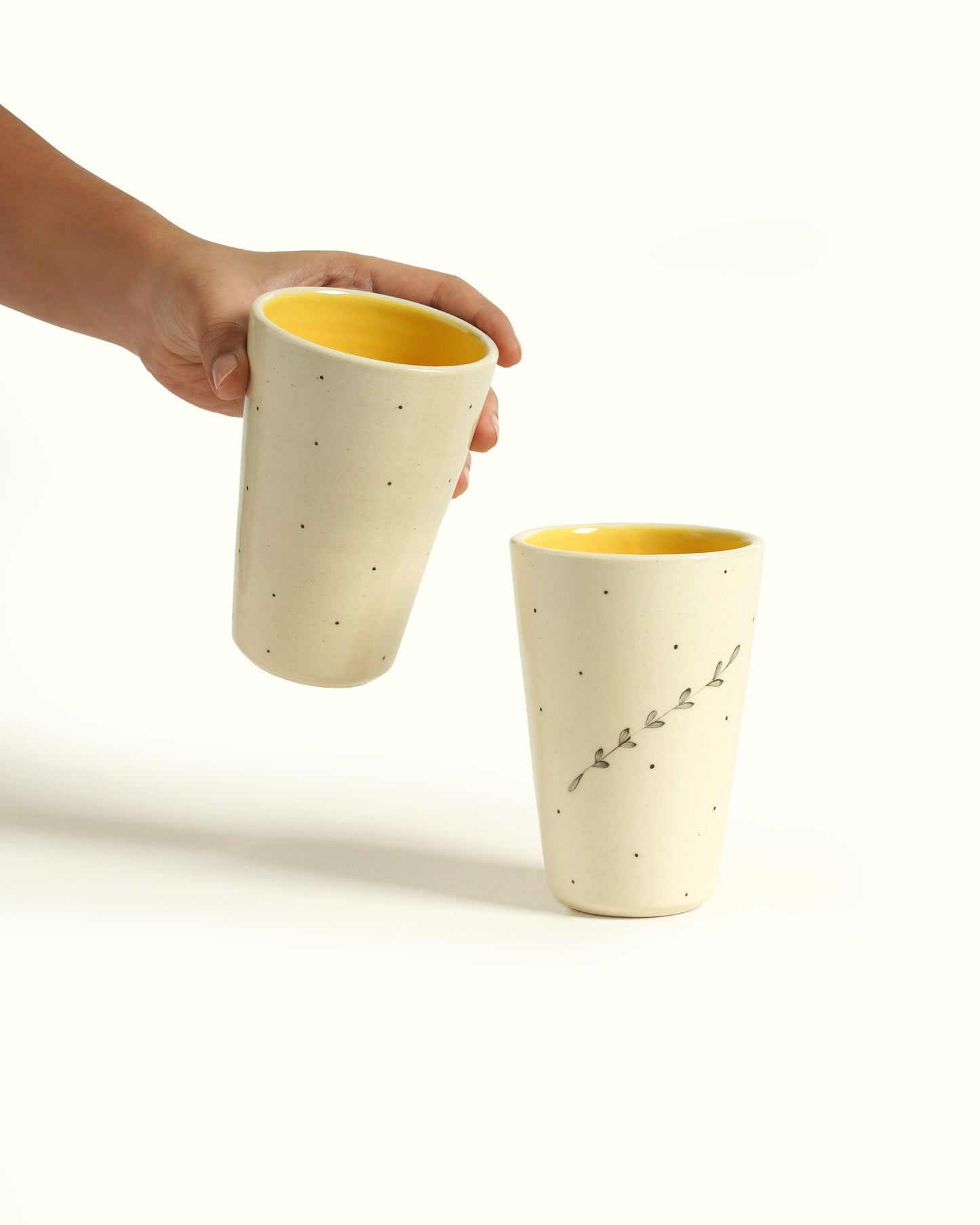 Durba Tumblers, Mustard (Set of 2)