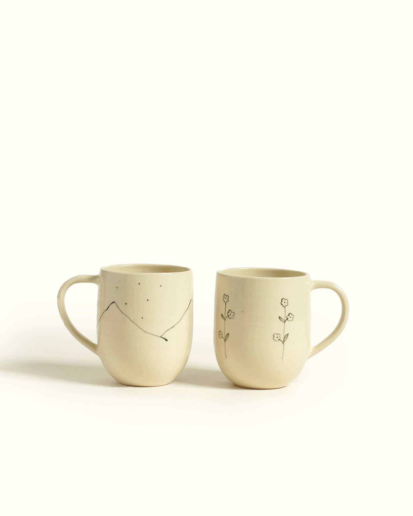 Hills & Wildflowers Coffee Mugs (Set of 2)