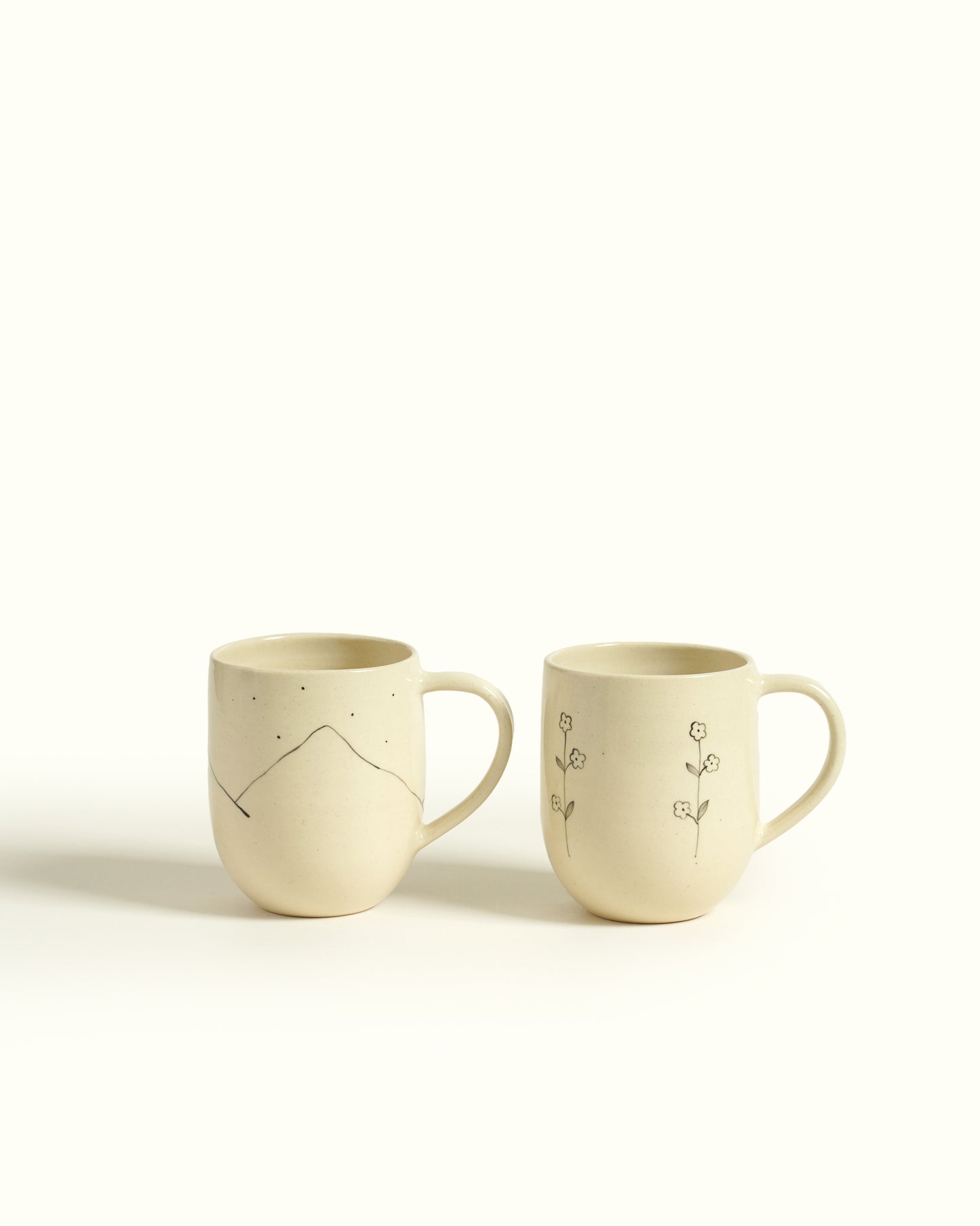 Hills & Wildflowers Coffee Mugs (Set of 2)