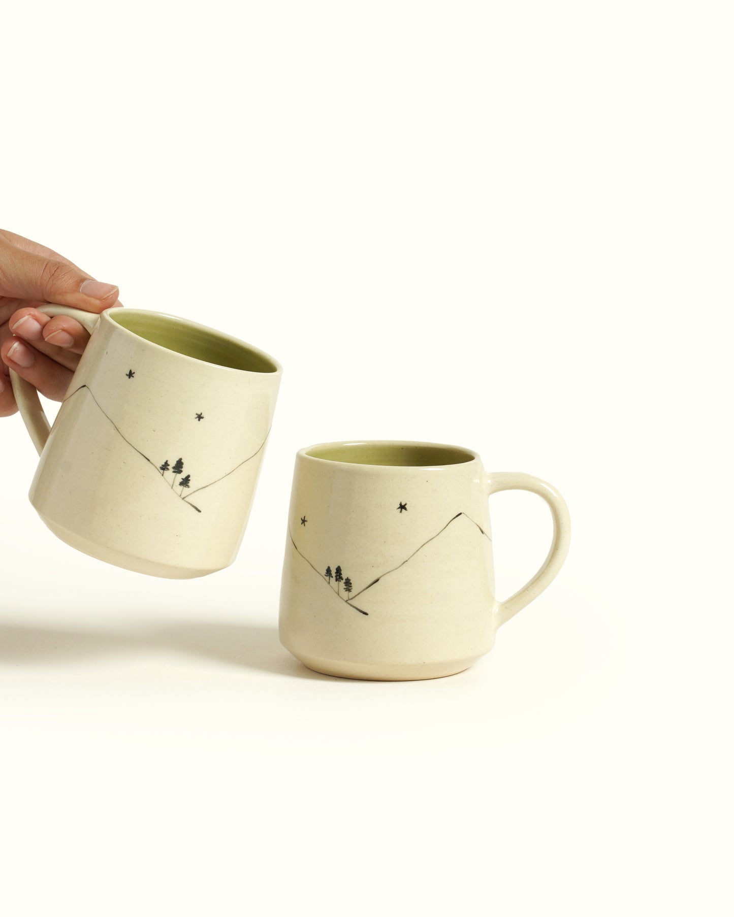 Hills Coffee Mug, Olive