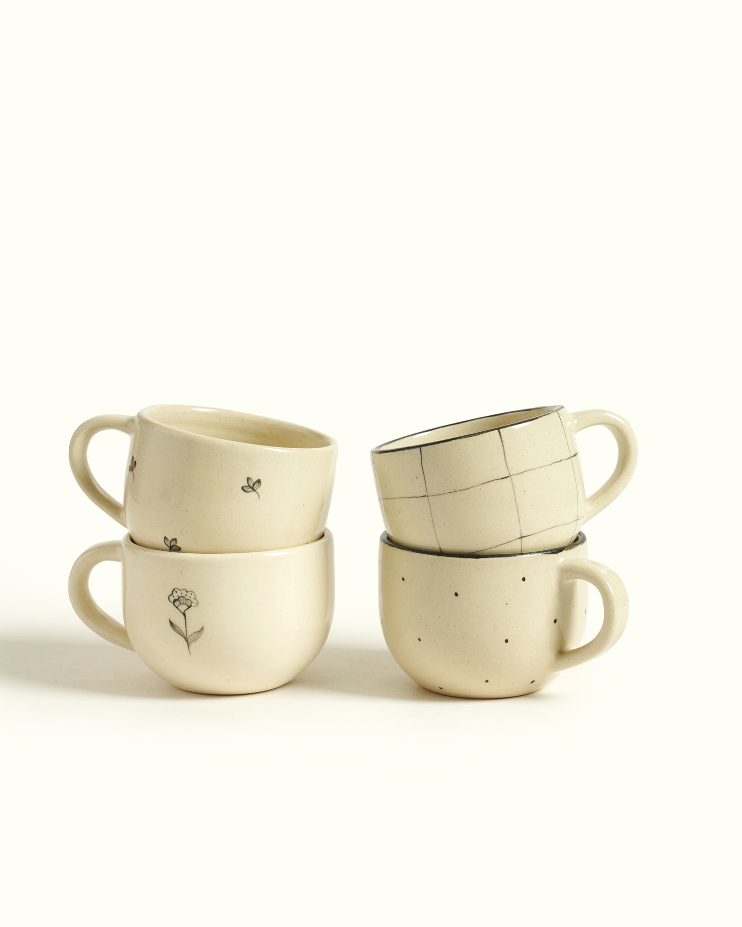 Short Stories, Teacups (Set of 4)