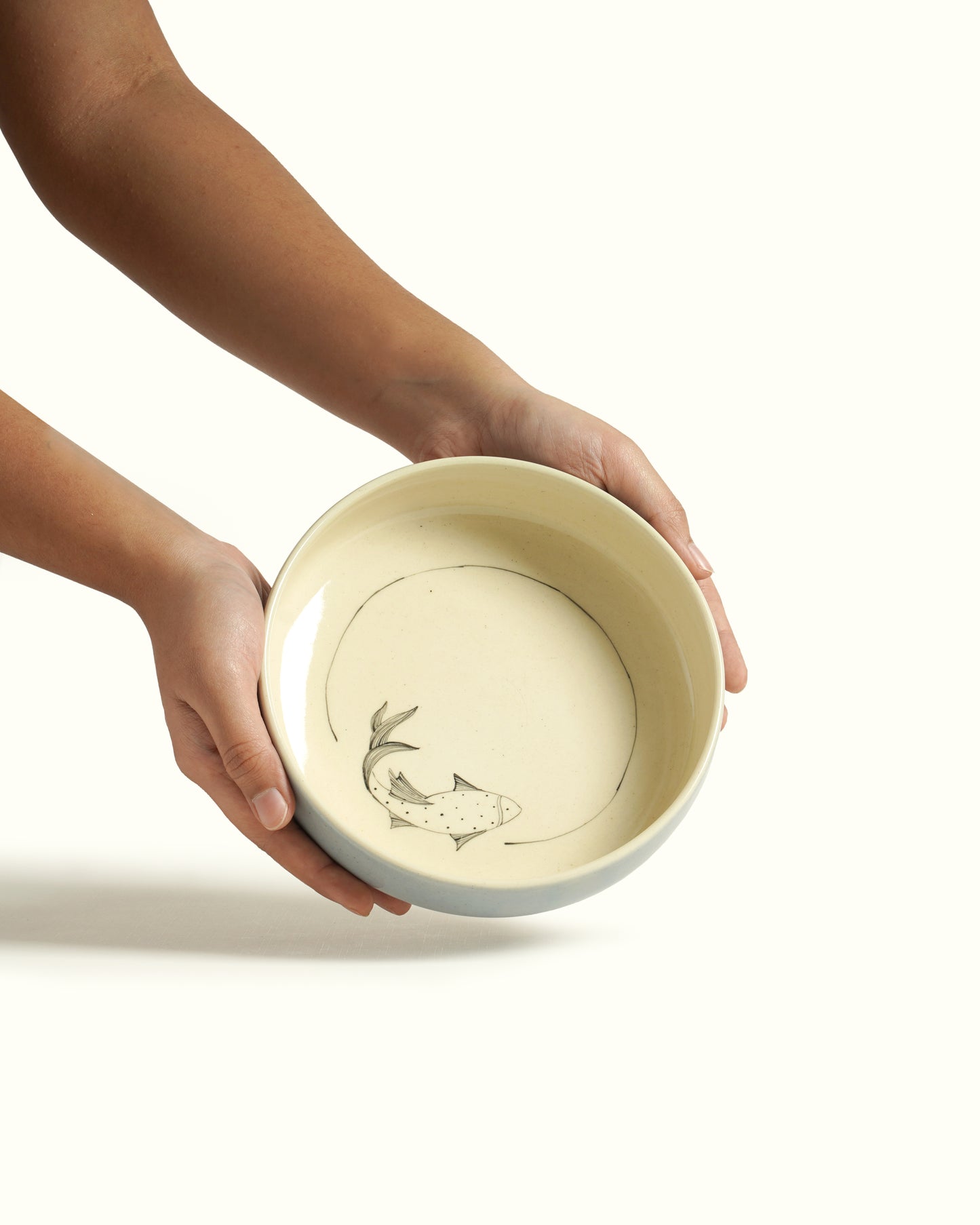 Koi Fish Pasta Bowl, Blue