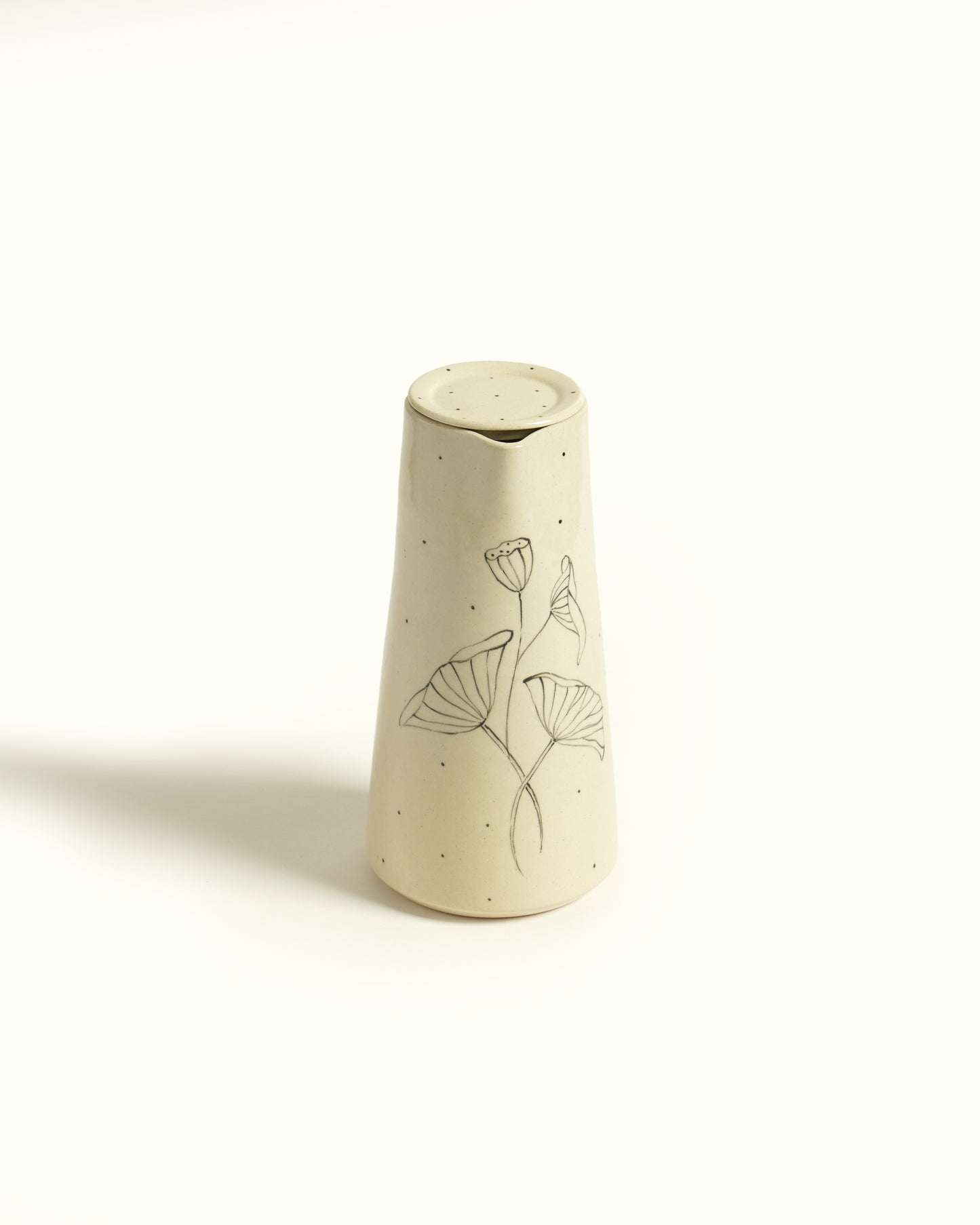 Lotus Pond Jug with lid