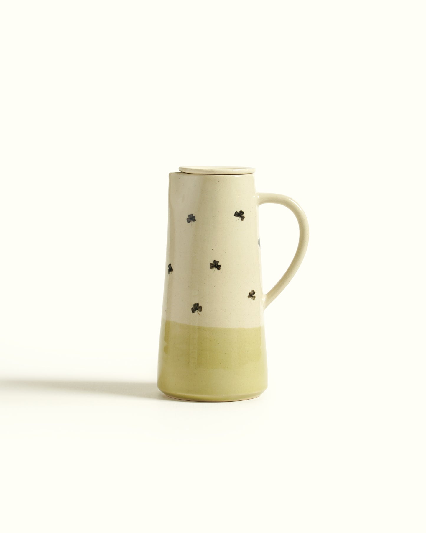 Olive Clover Jug with lid