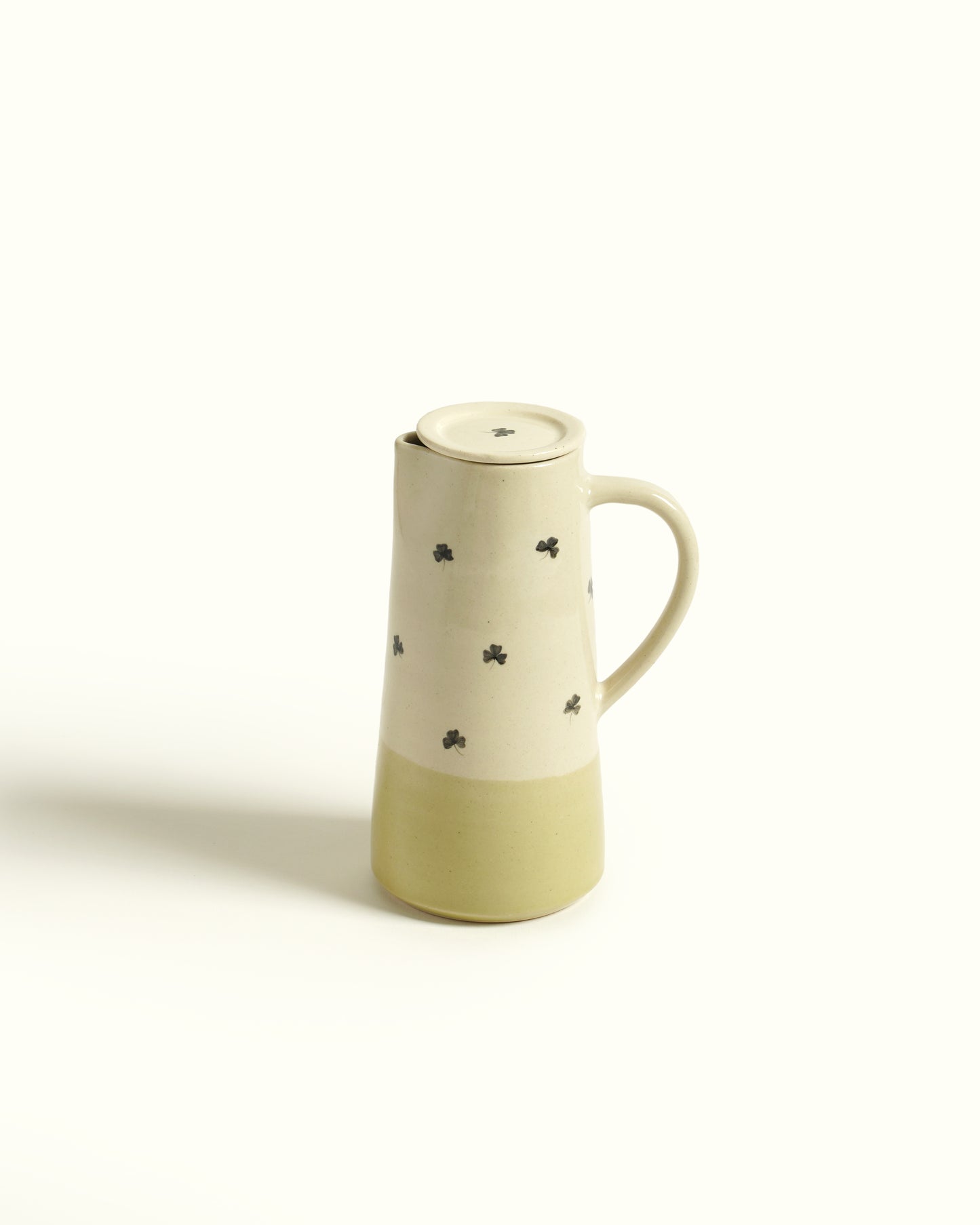 Olive Clover Jug with lid