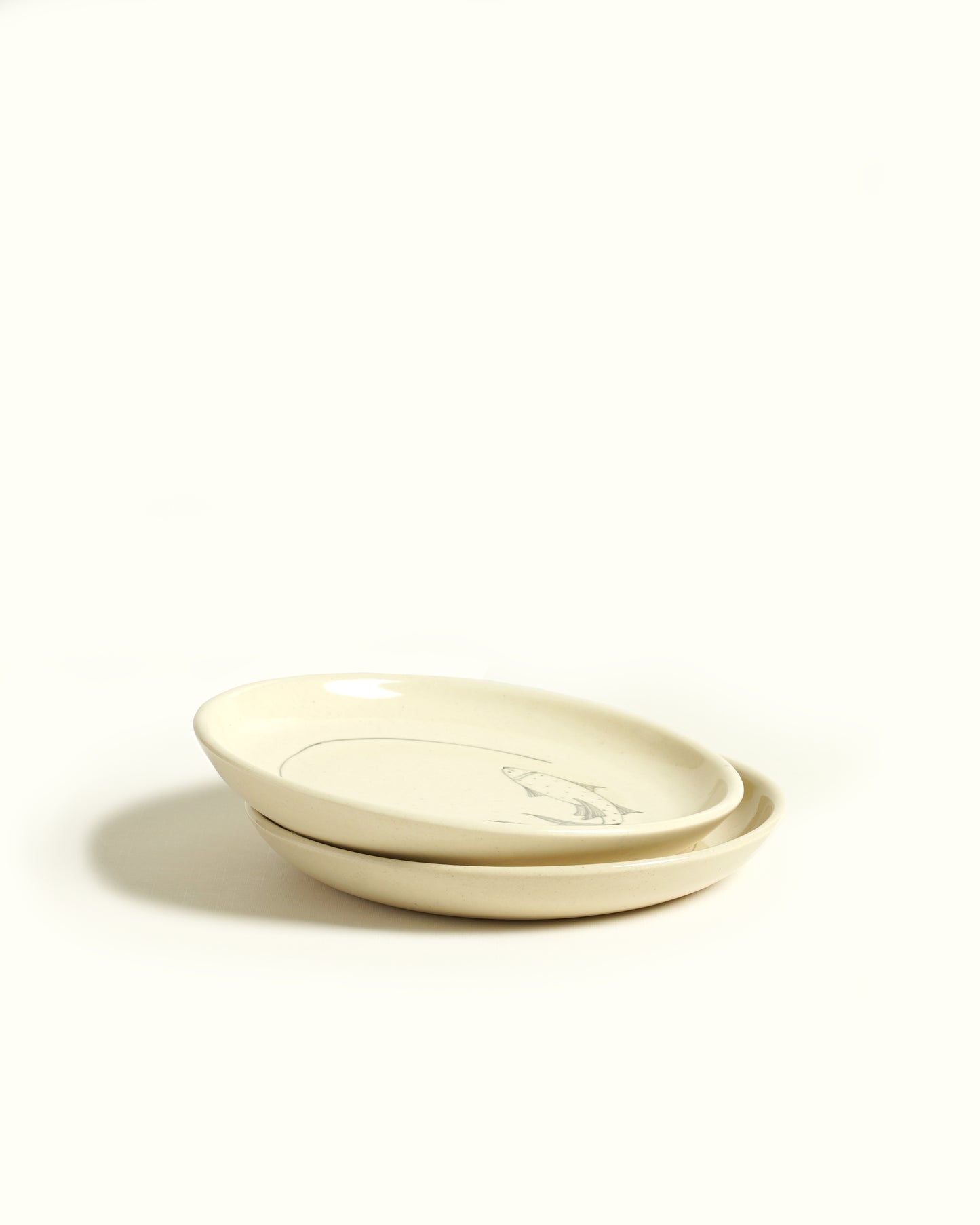 Koi Fish Tapas Plates (Set of 2 )