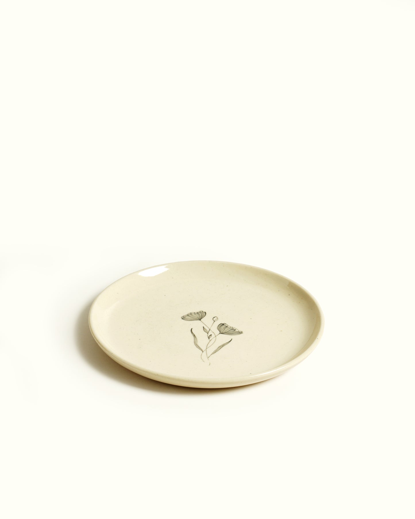 Poppy Quarter Plates (Set of 2)