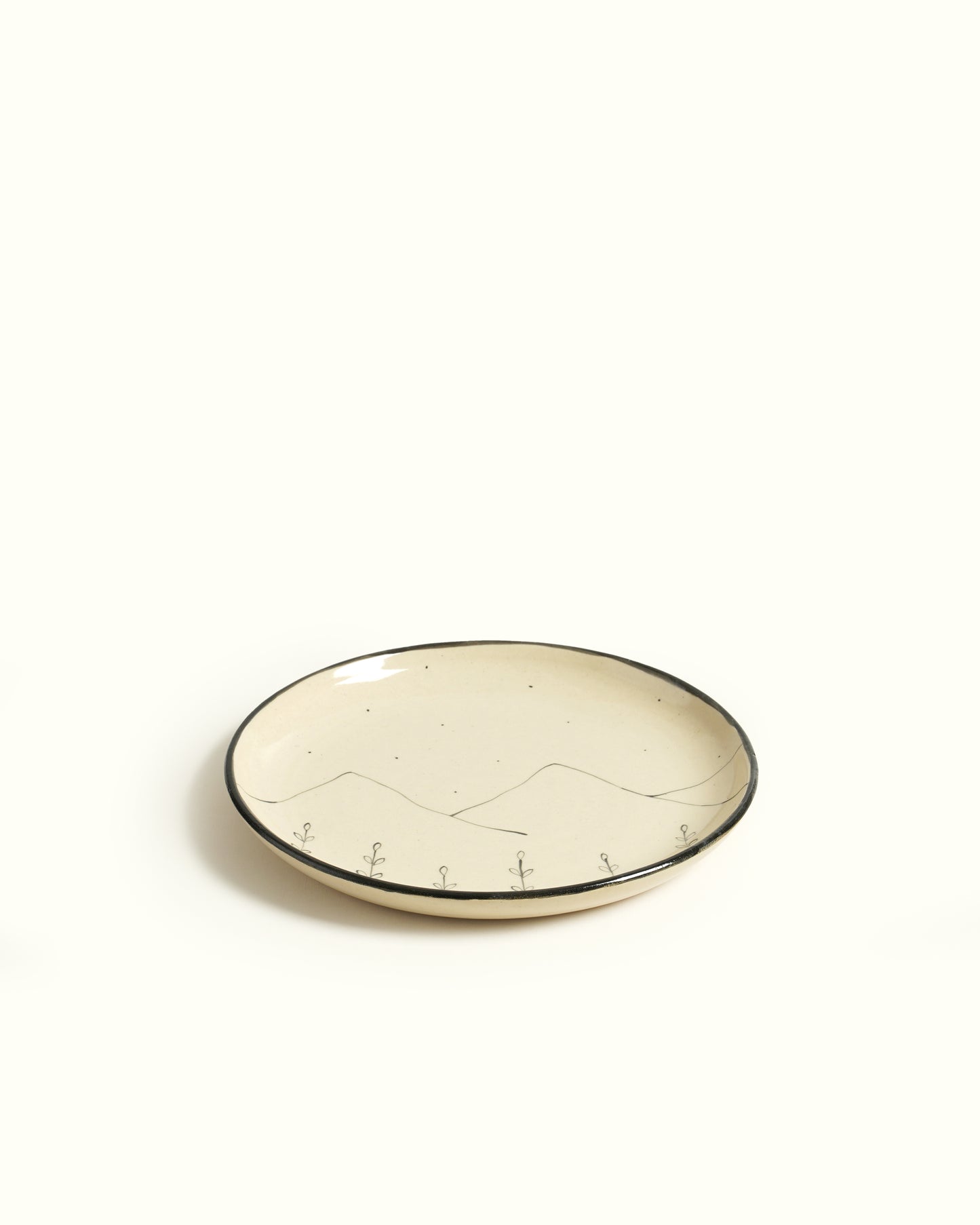 Hills & Wildflower Quarter Plates (Set of 2)