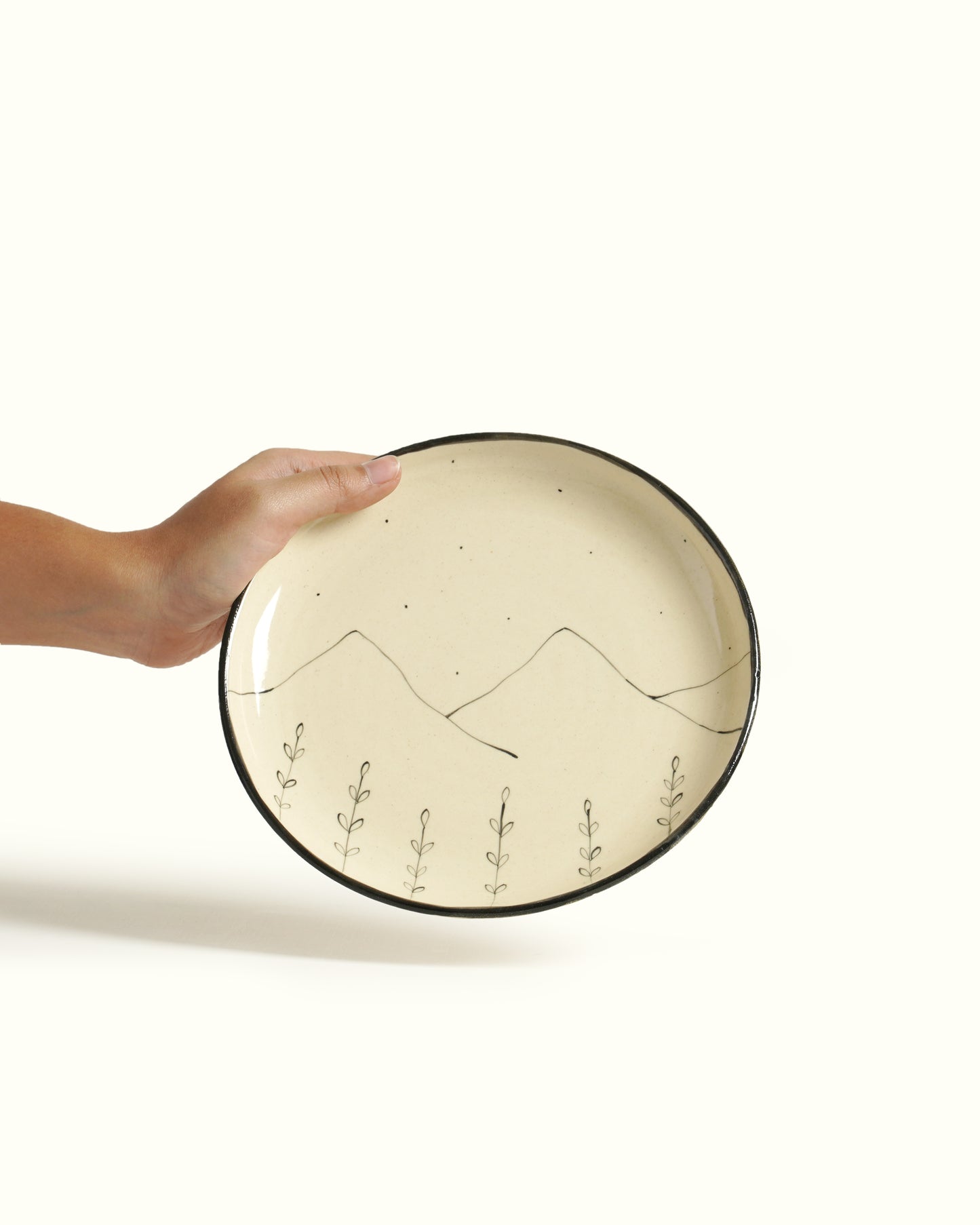 Hills & Wildflower Quarter Plates (Set of 2)