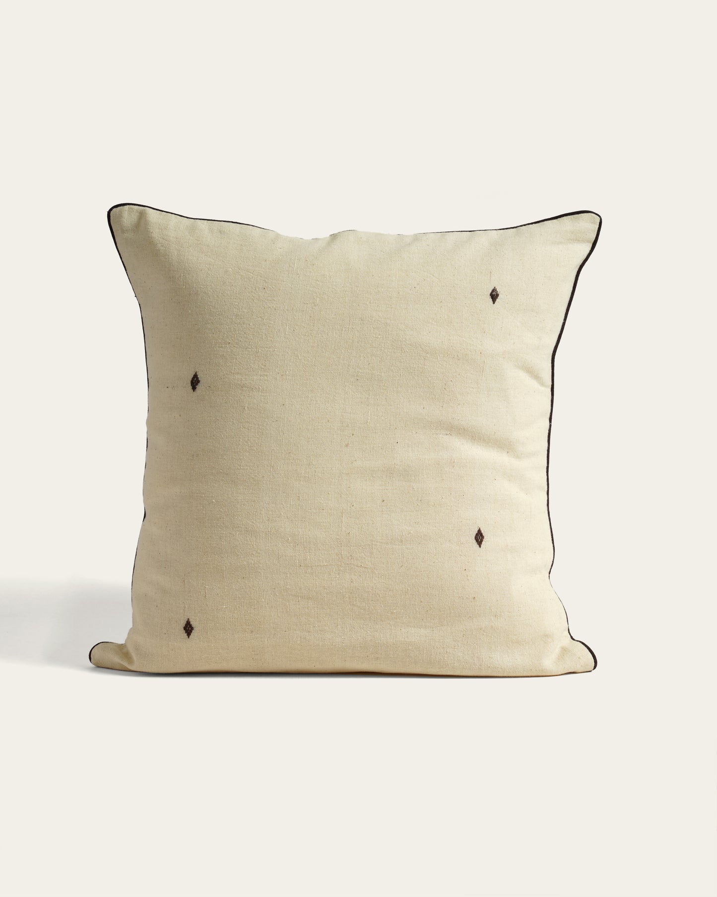 Beige Buta Cushion Cover (16” X 16”)