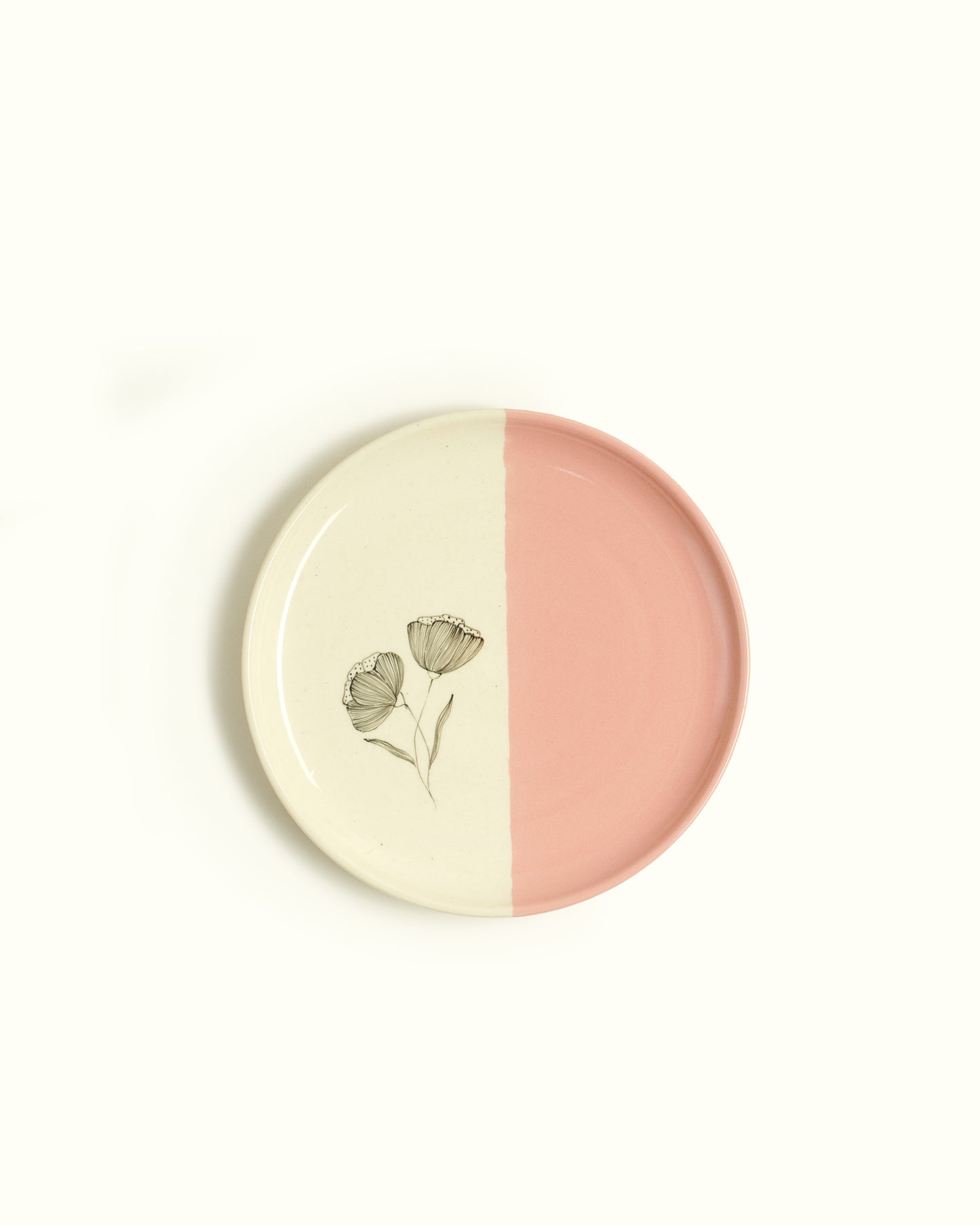 Peony Quarter Plates, Pink (Set of 2)