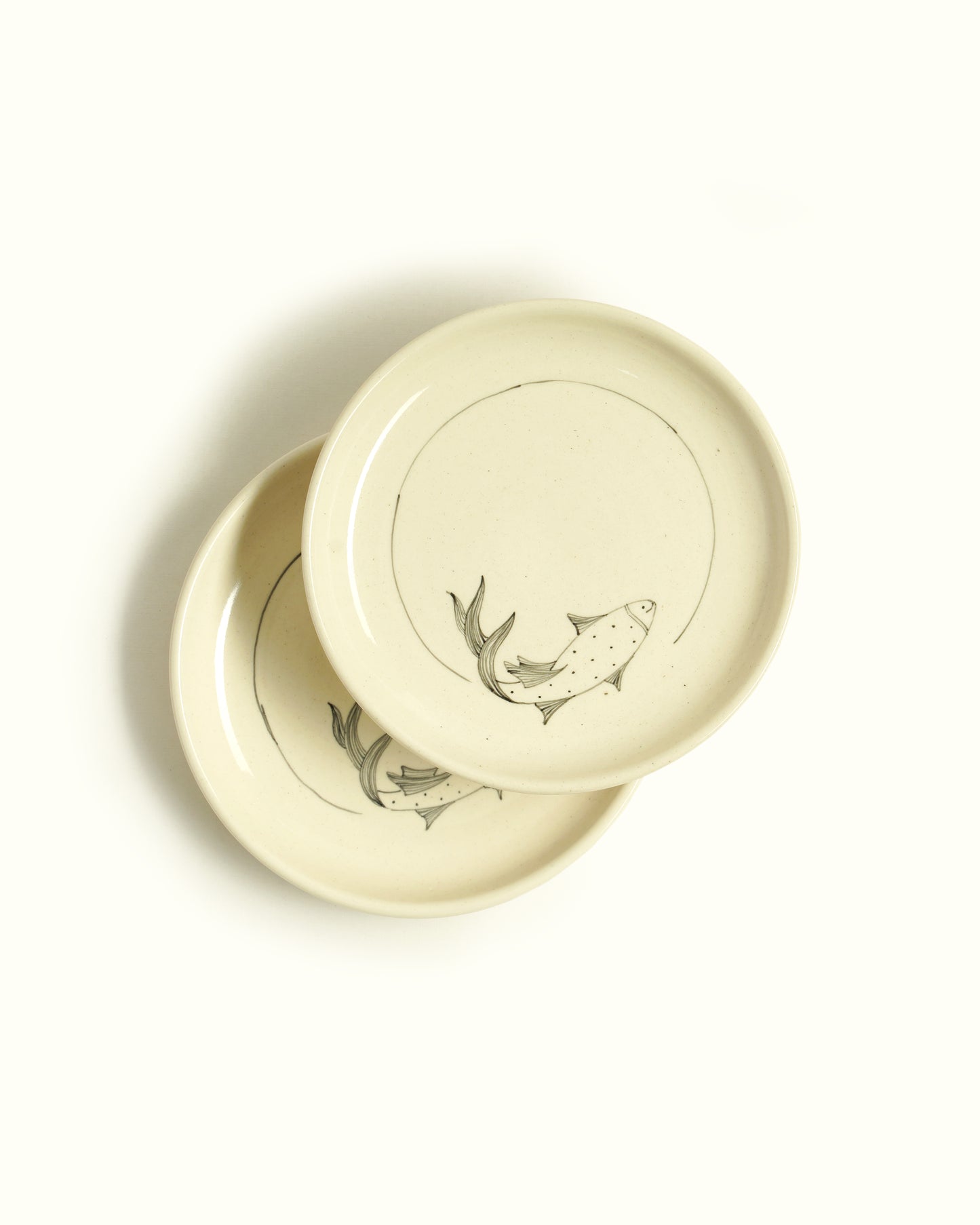 Koi Fish Tapas Plates (Set of 2 )