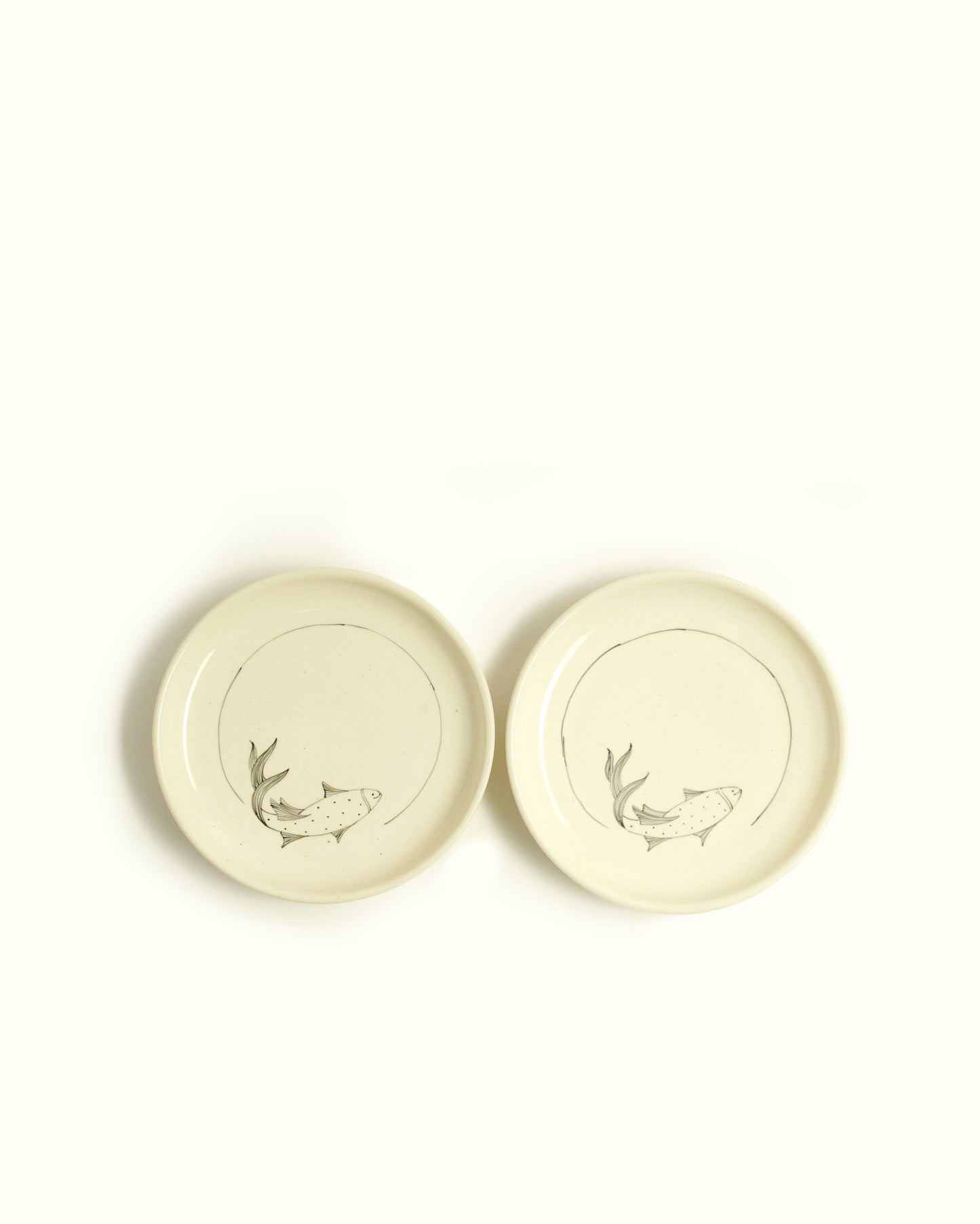 Koi Fish Tapas Plates (Set of 2 )