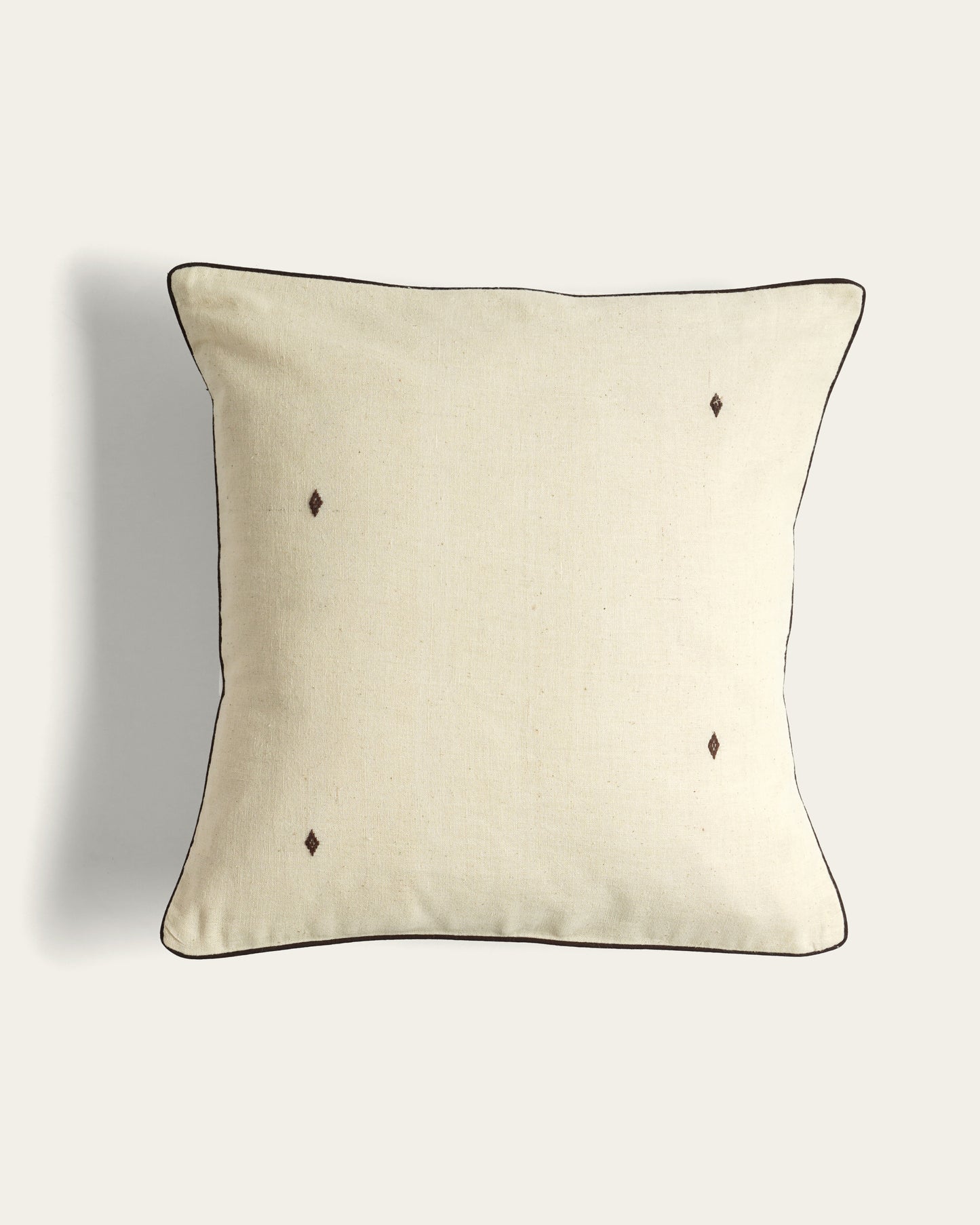 Beige Buta Cushion Cover (16” X 16”)