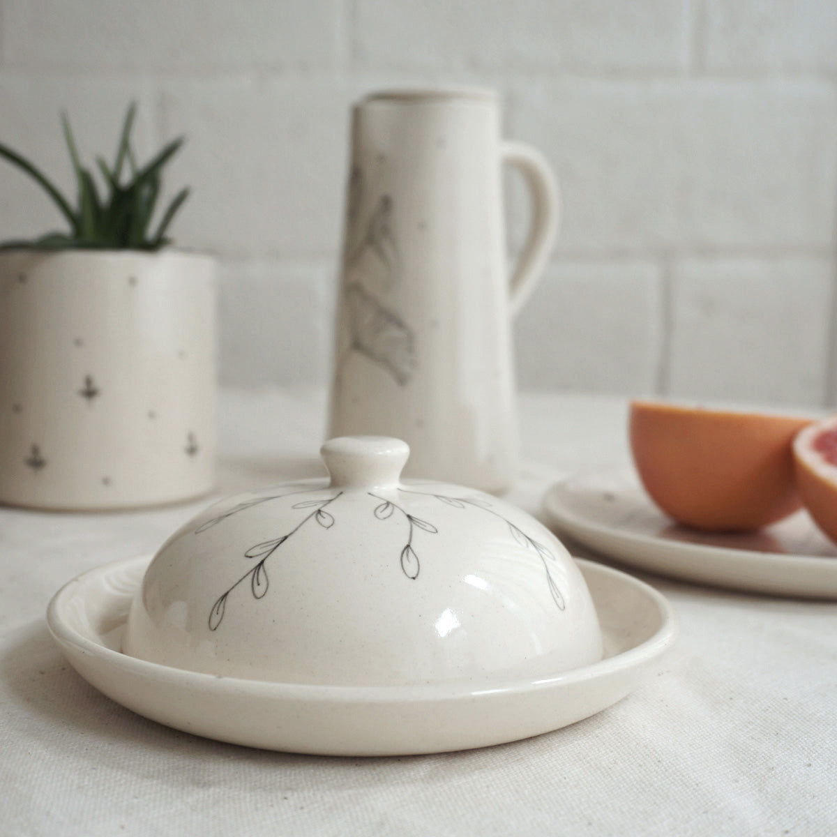 Vines Butter Dish