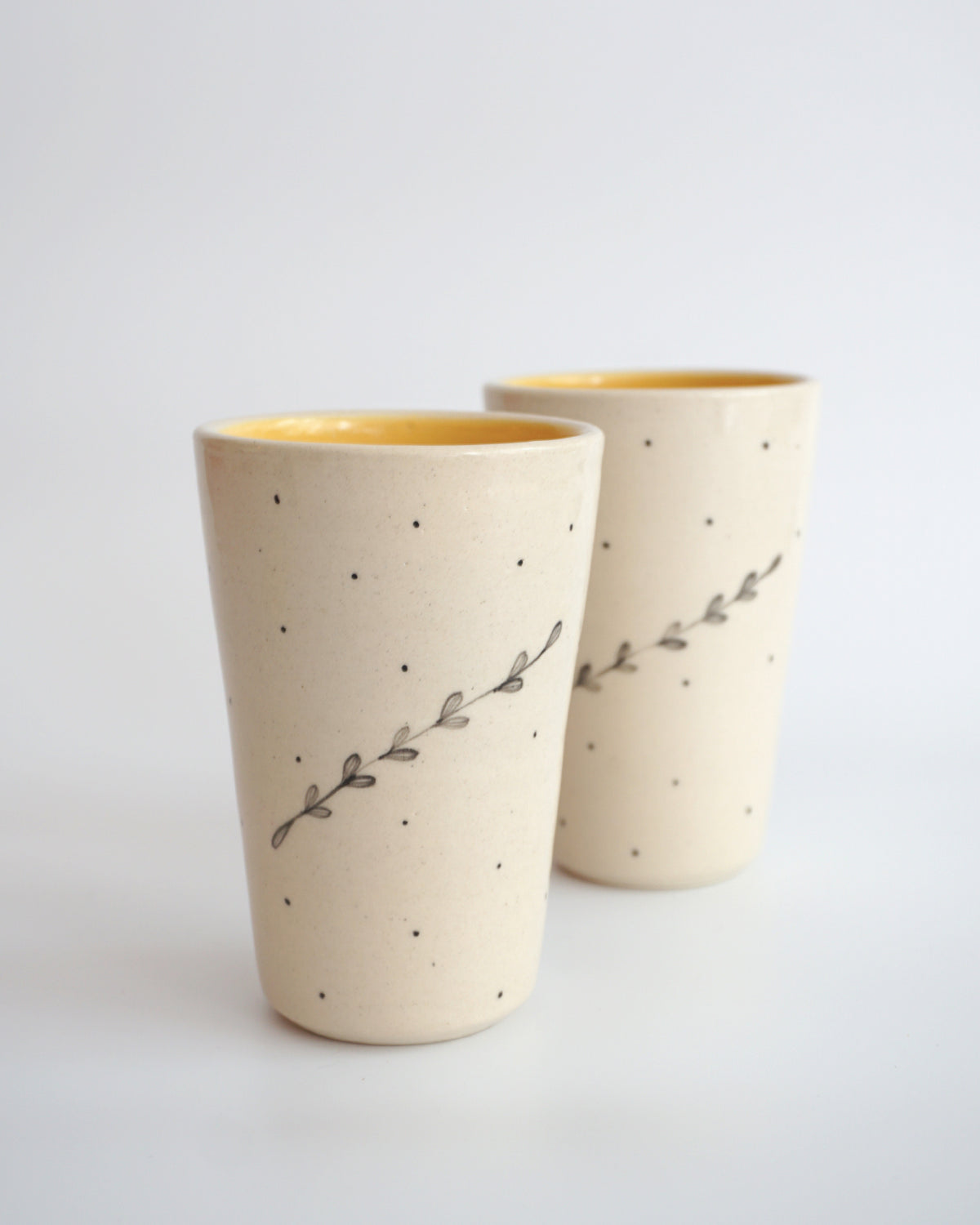 Durba Tumblers, Mustard (Set of 2)