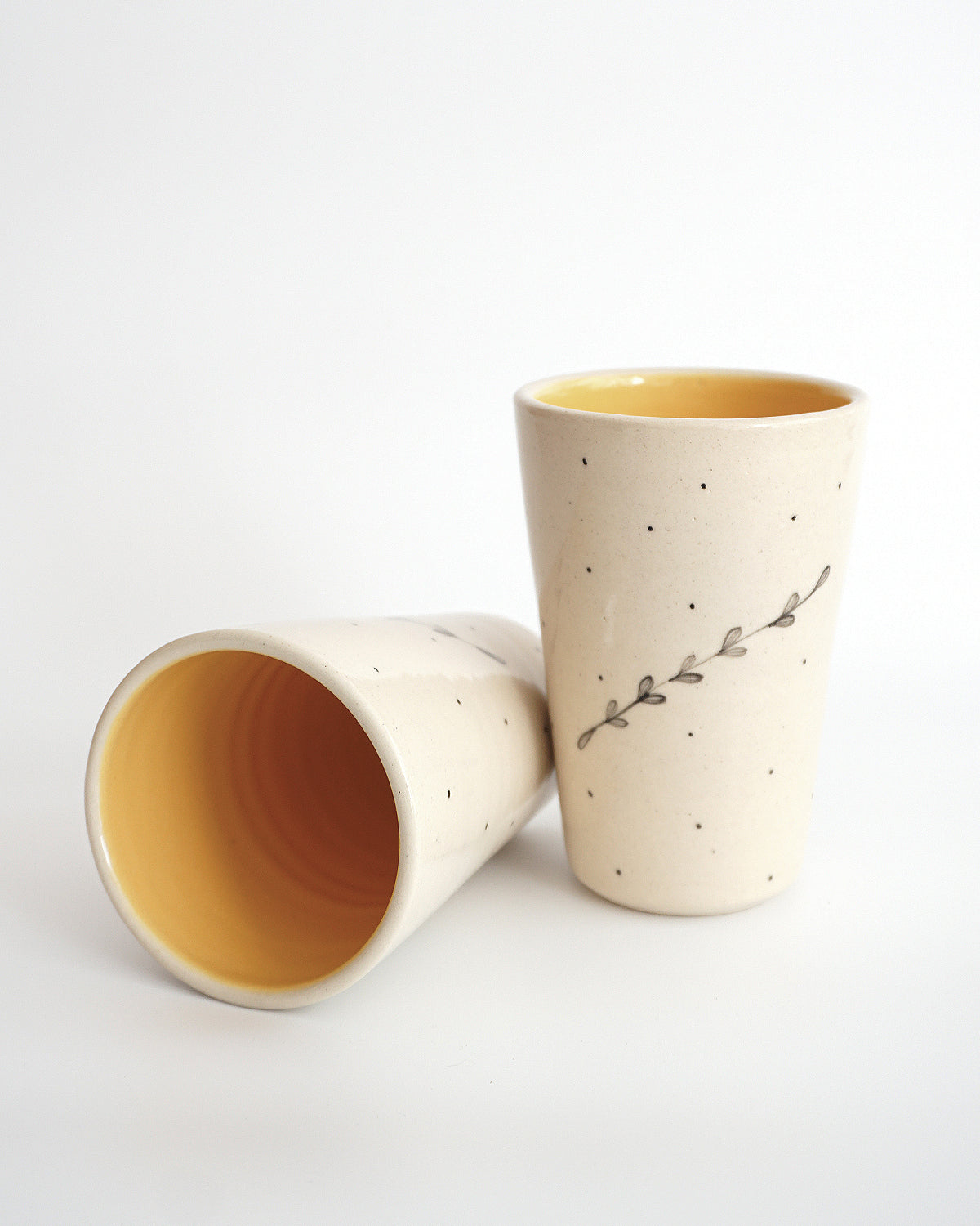 Durba Tumblers, Mustard (Set of 2)
