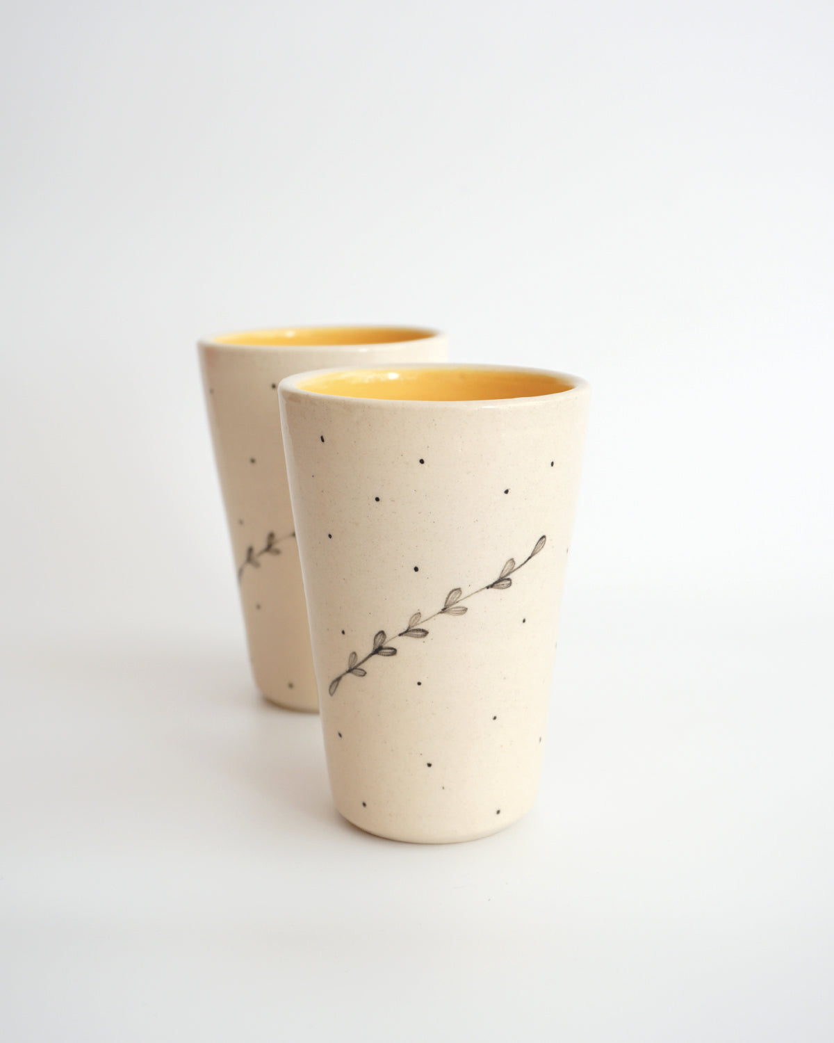 Durba Tumblers, Mustard (Set of 2)