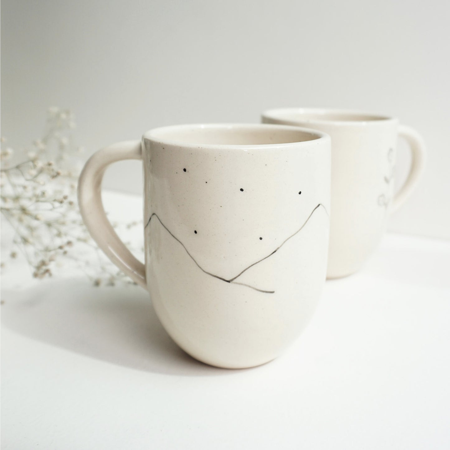 Hills & Wildflowers Coffee Mugs (Set of 2)