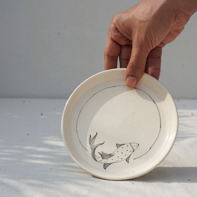 Koi Fish Tapas Plates (Set of 2 )